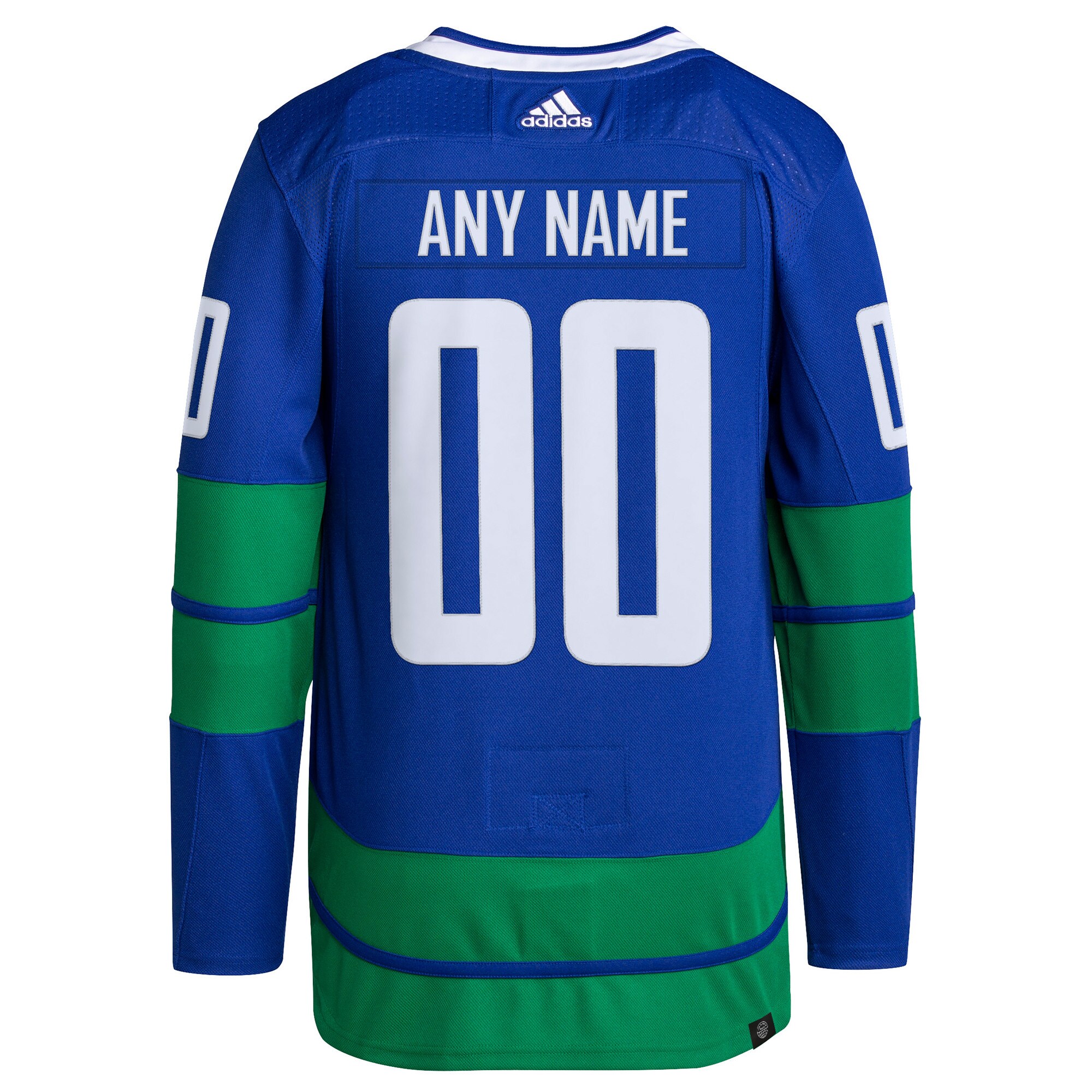 Vancouver Canucks adidas Primegreen Authentic Pro Custom Jersey - Royal - vstockx