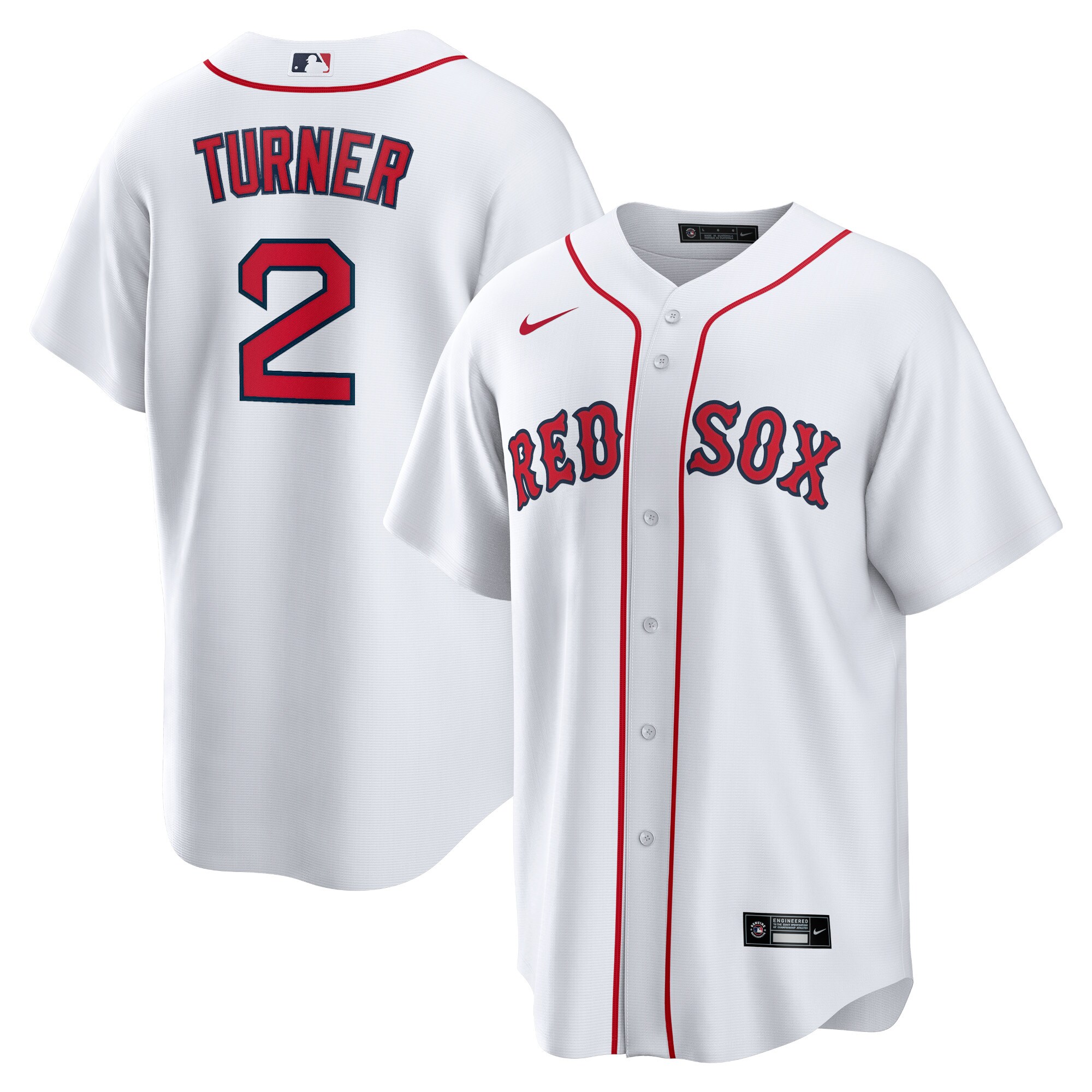 Justin Turner Boston Red Sox Nike Home Replica Player Jersey - White/Red - vstockx