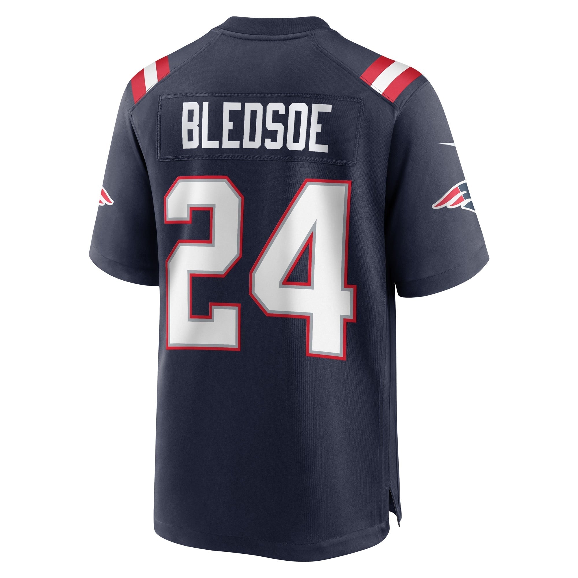 Men's Nike Joshuah Bledsoe Navy New England Patriots Game Player Jersey - vstockx