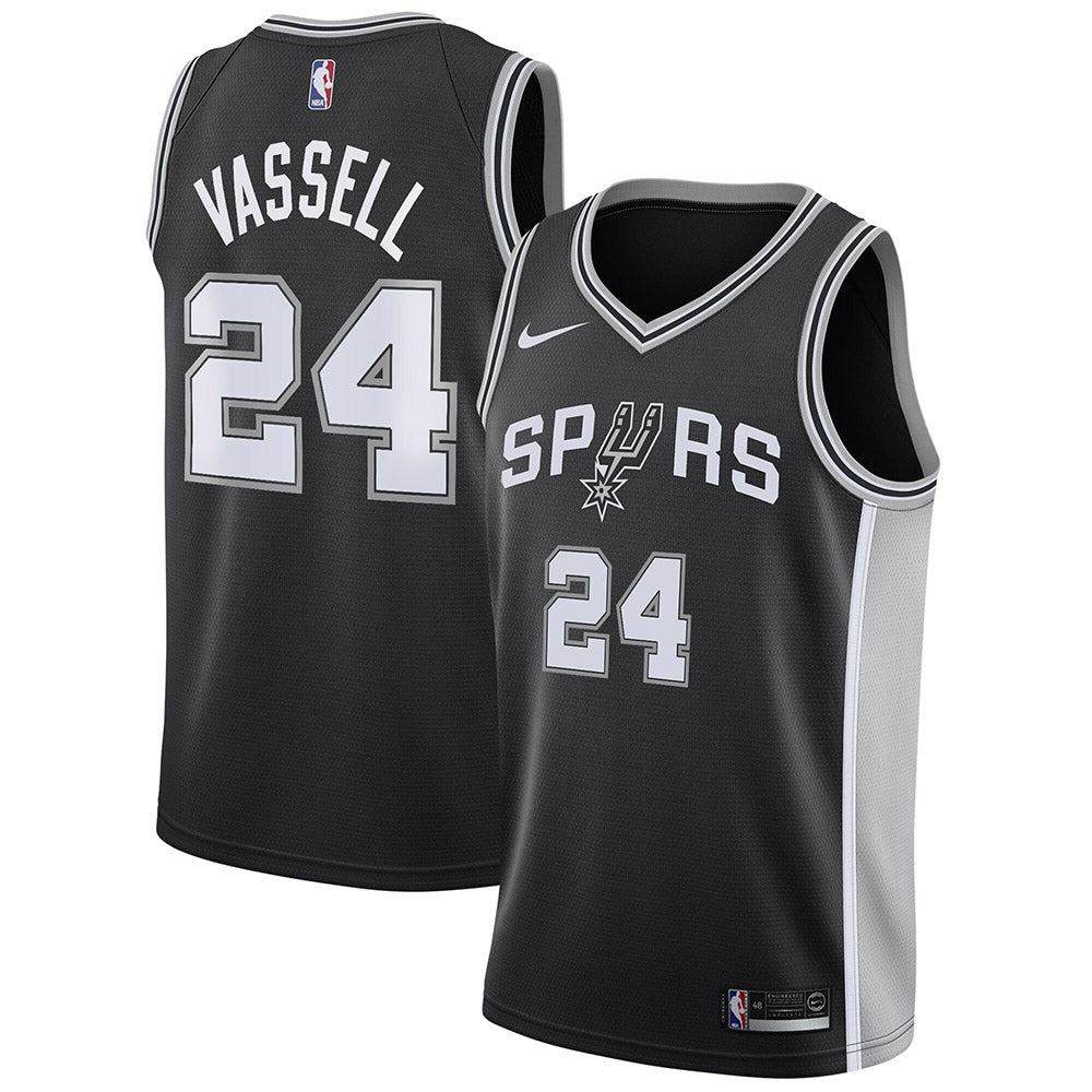 Youth San Antonio Spurs Devin Vassell Icon Edition Jersey - Black - vstockx