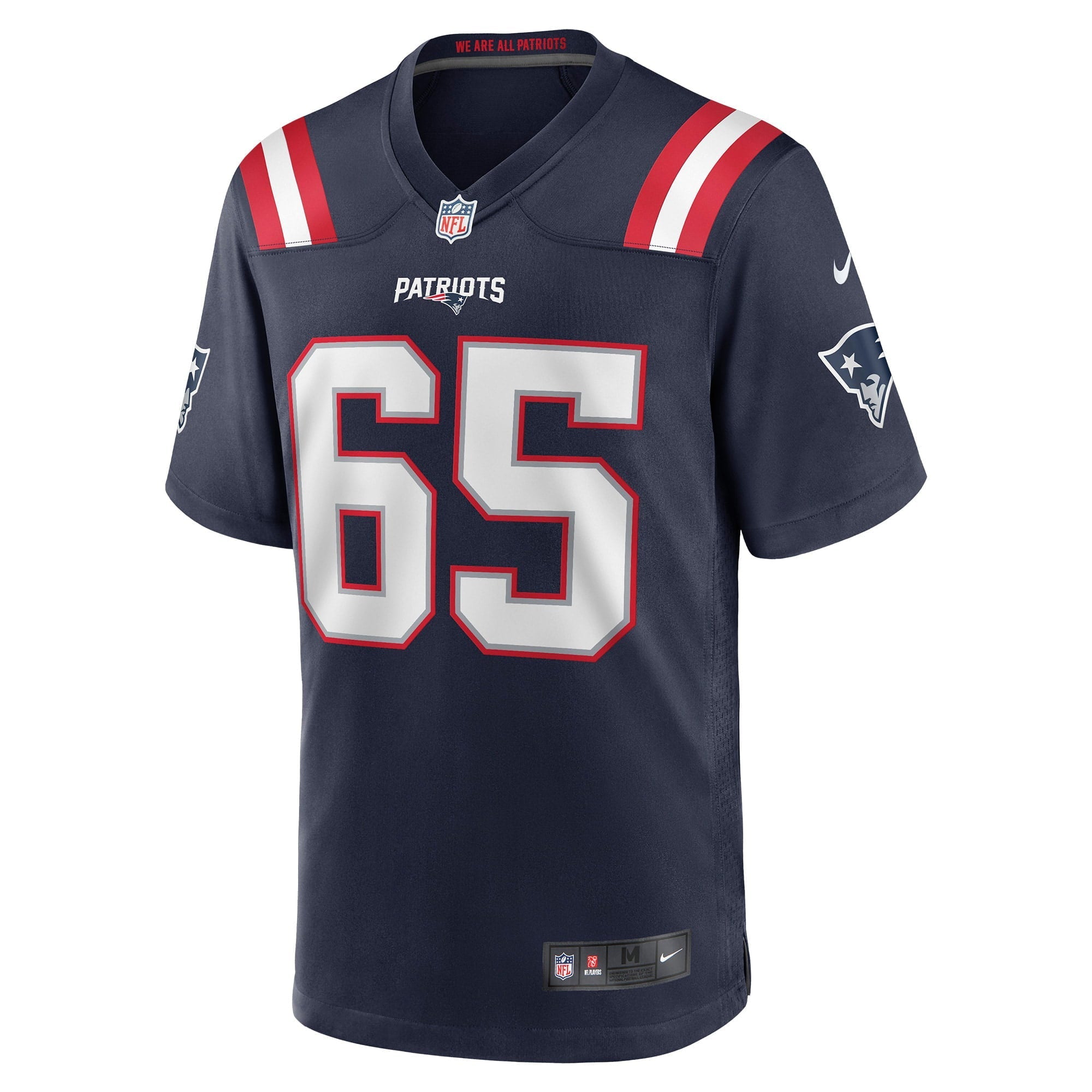 Men's Nike James Ferentz Navy New England Patriots Game Jersey - vstockx