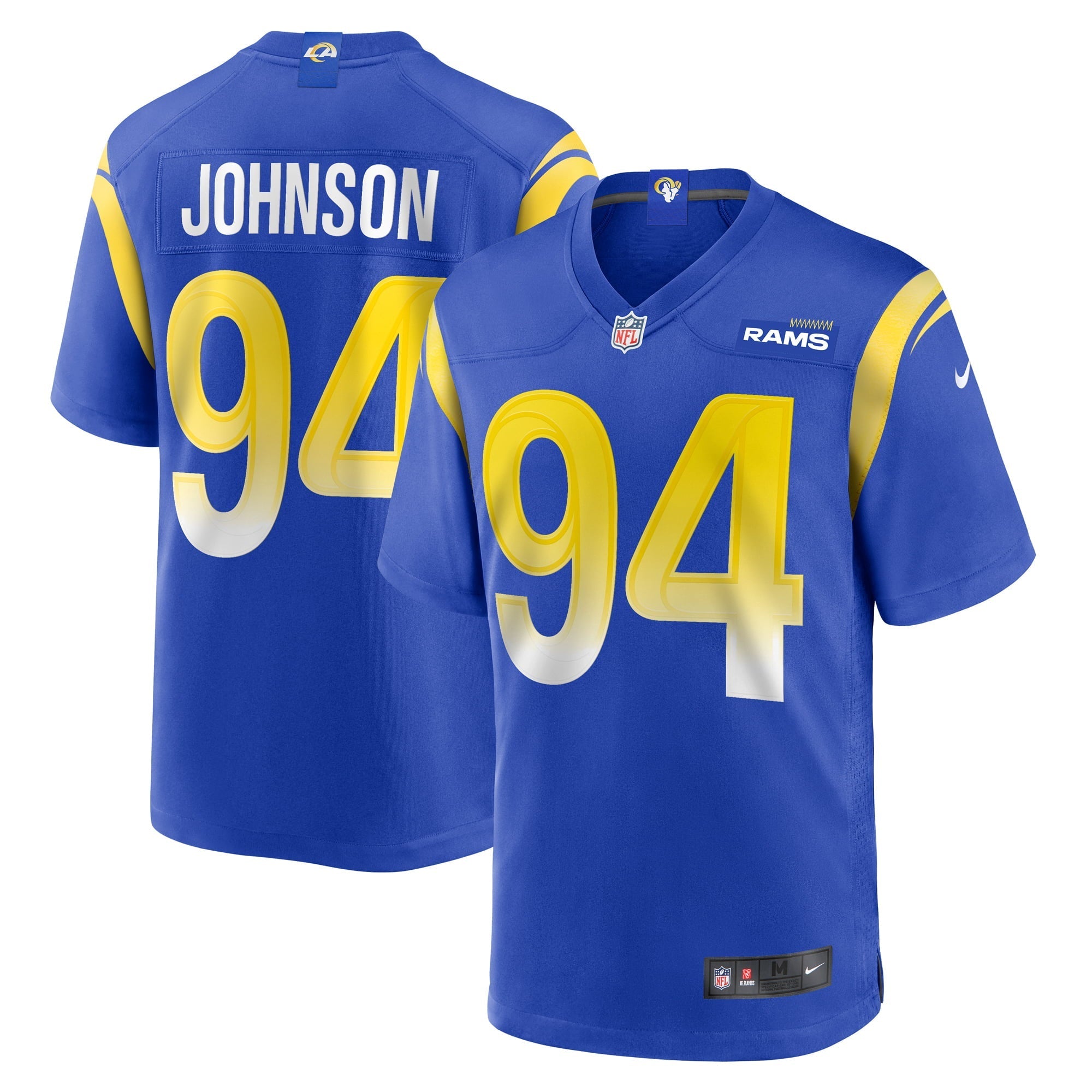 Men's Nike Desjuan Johnson Royal Los Angeles Rams Home Game Jersey - vstockx
