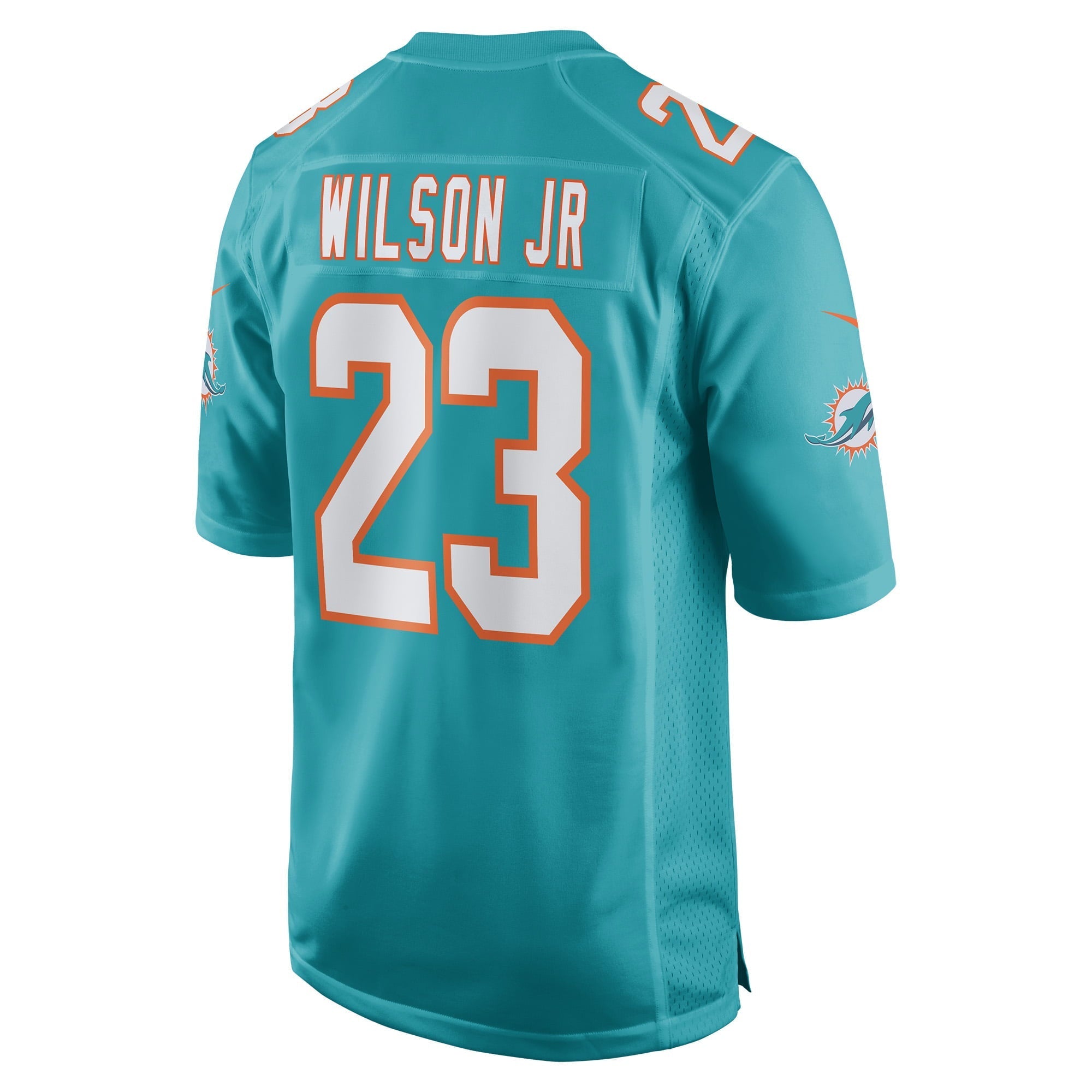 Men's Nike Jeff Wilson Jr. Aqua Miami Dolphins Game Player Jersey - vstockx