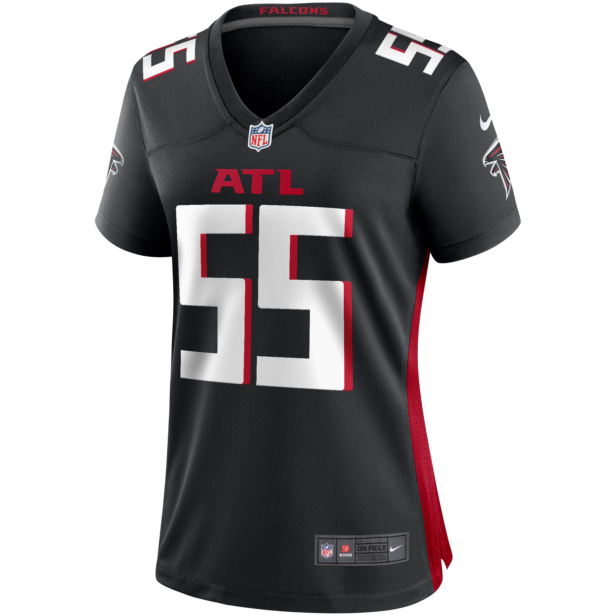 John Abraham Atlanta Falcons Nike Women's Game Retired Player Jersey - Black - vstockx