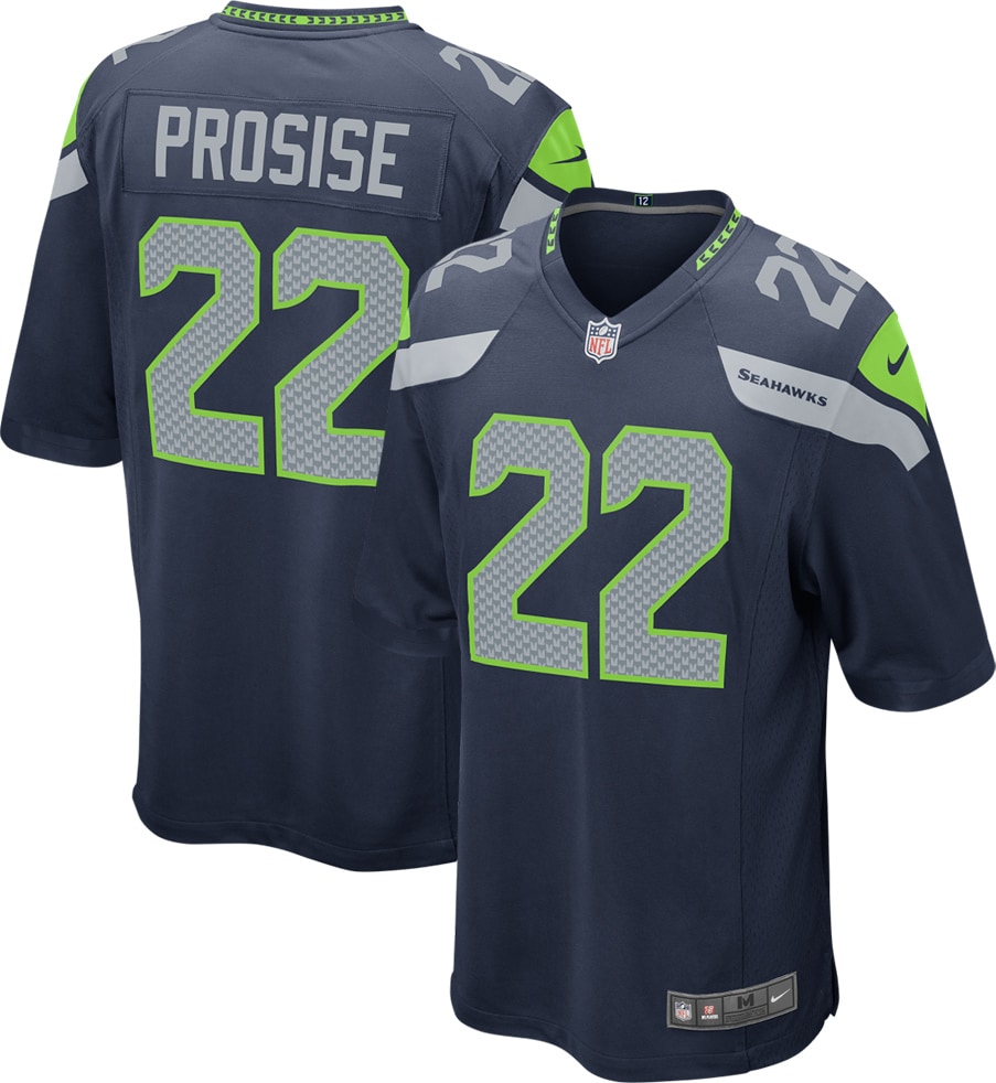 C.J. Prosise Seattle Seahawks Nike Youth Game Jersey - College Navy - vstockx