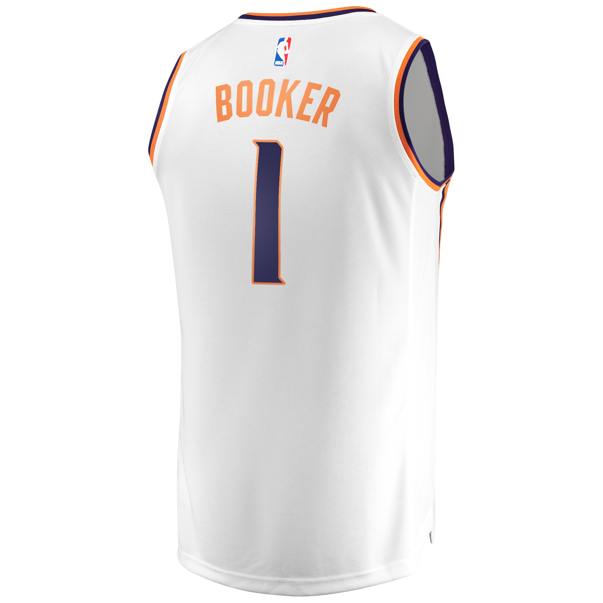 Devin Booker Phoenix Suns Fanatics Branded Fast Break Replica Jersey White - Association Edition - vstockx