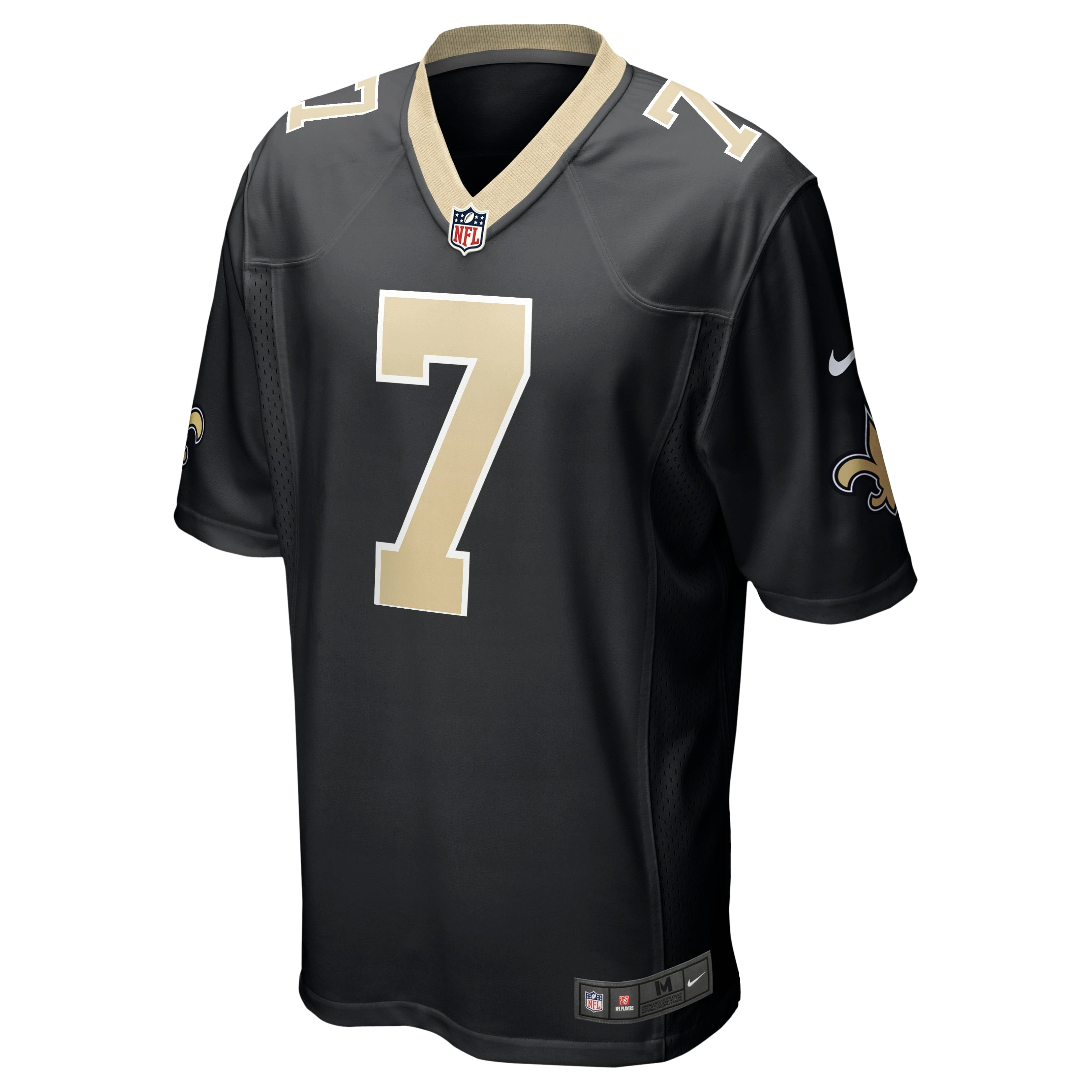 Men's Nike Taysom Hill Black New Orleans Saints Game Jersey - vstockx