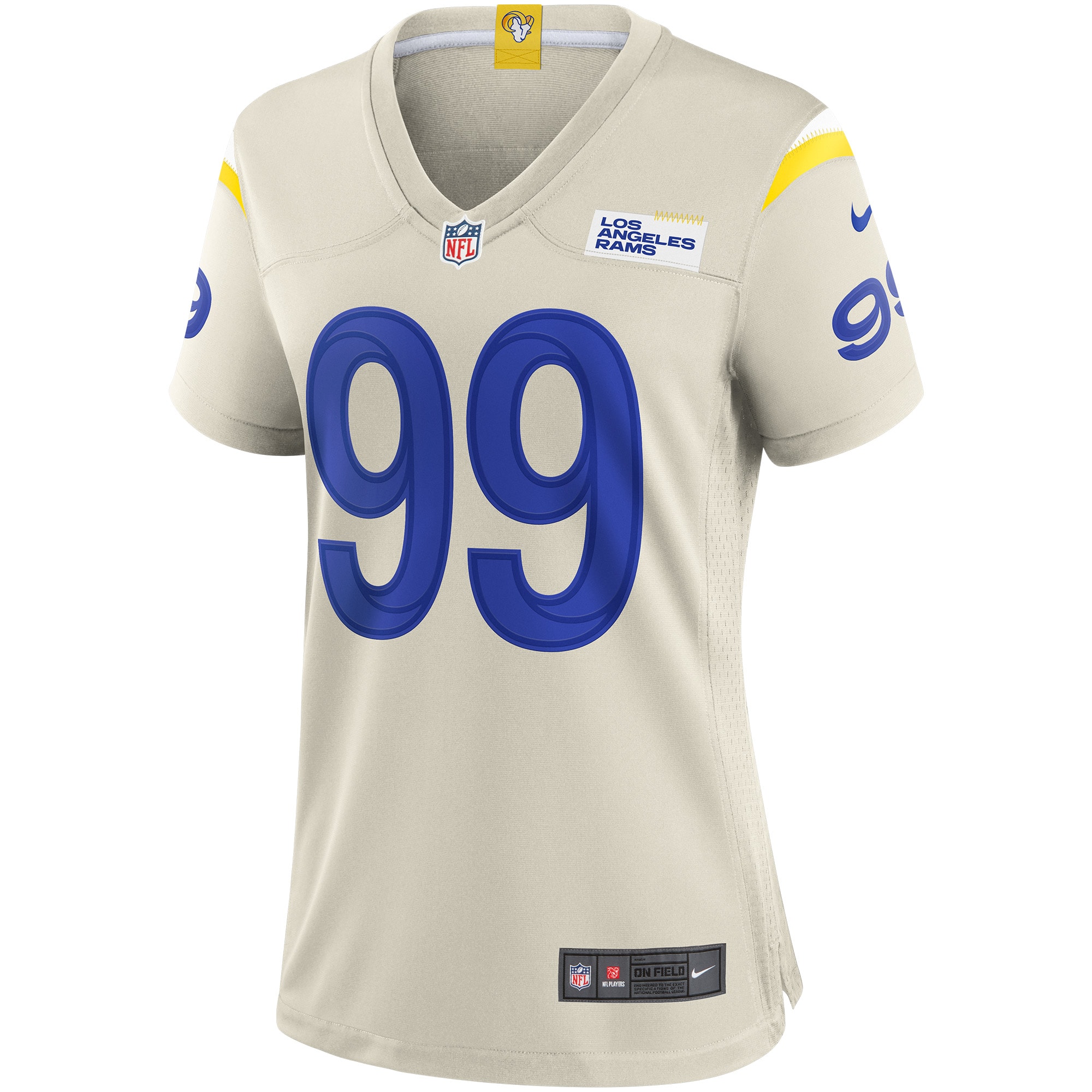Aaron Donald Los Angeles Rams Nike Women's Player Game Jersey - Bone - vstockx