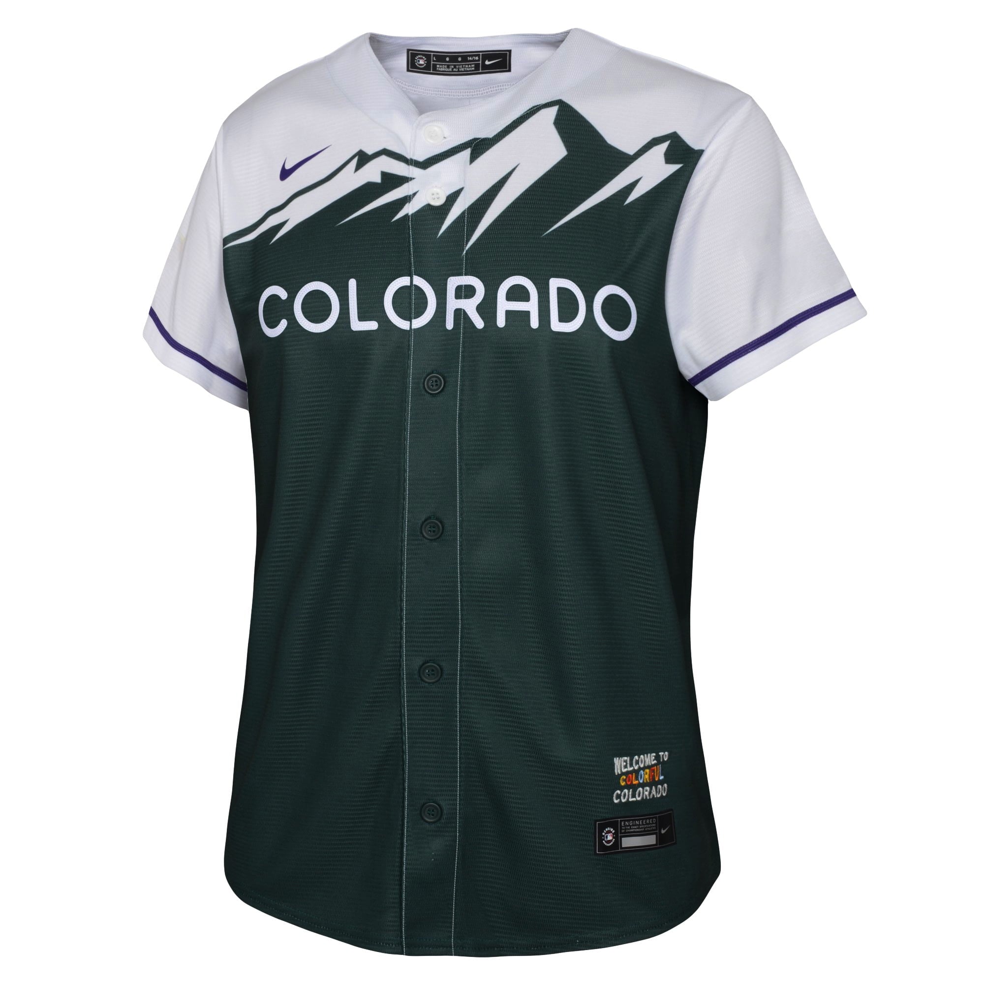 Youth Nike Kris Bryant Green Colorado Rockies 2022 City Connect Replica Player Jersey - vstockx