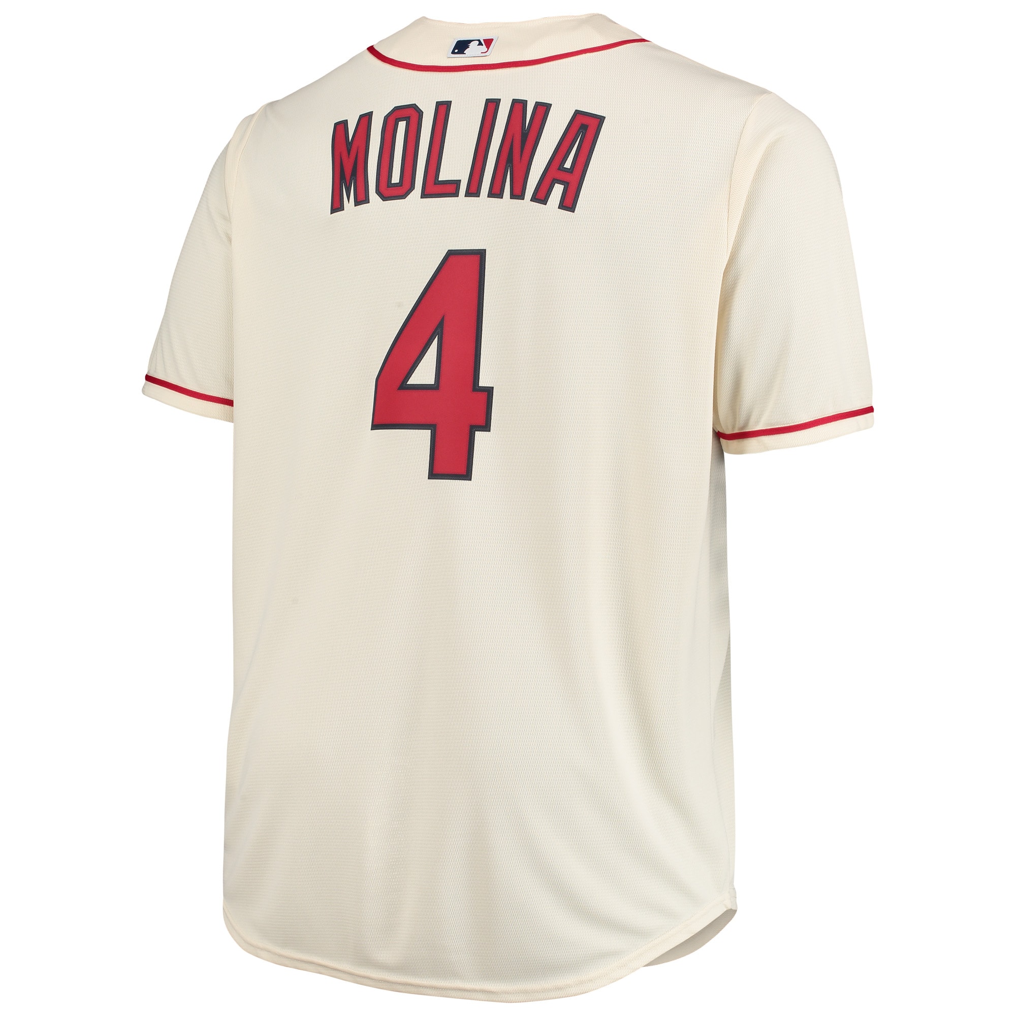 Yadier Molina St. Louis Cardinals Big & Tall Replica Player Jersey - Cream - vstockx