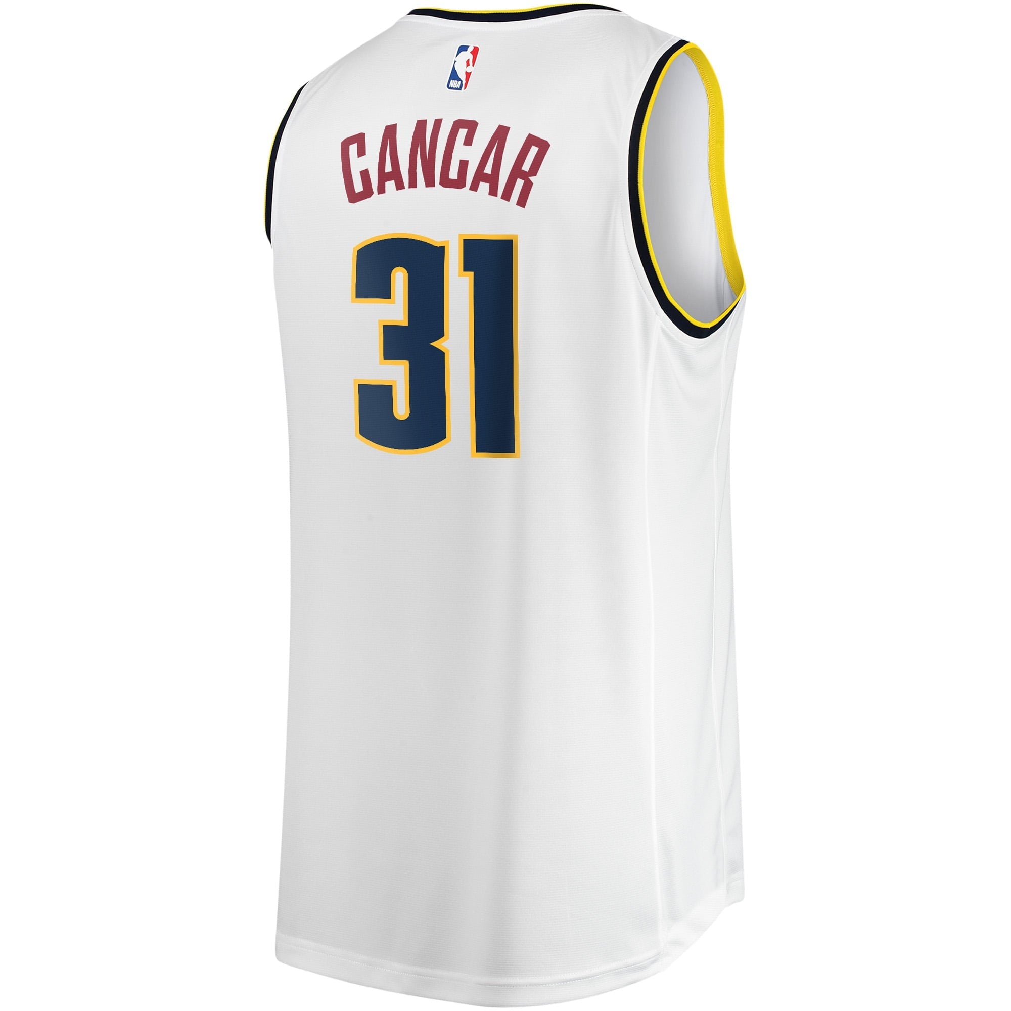 Youth Fanatics Branded Vlatko Cancar White Denver Nuggets Fast Break Player Jersey - Association Edition - vstockx