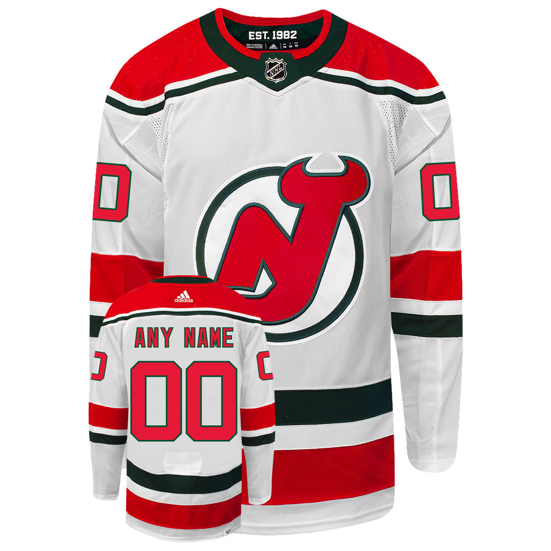 Customizable New Jersey Devils 2022 Adidas Heritage Primegreen Authentic NHL Hockey Jersey - vstockx