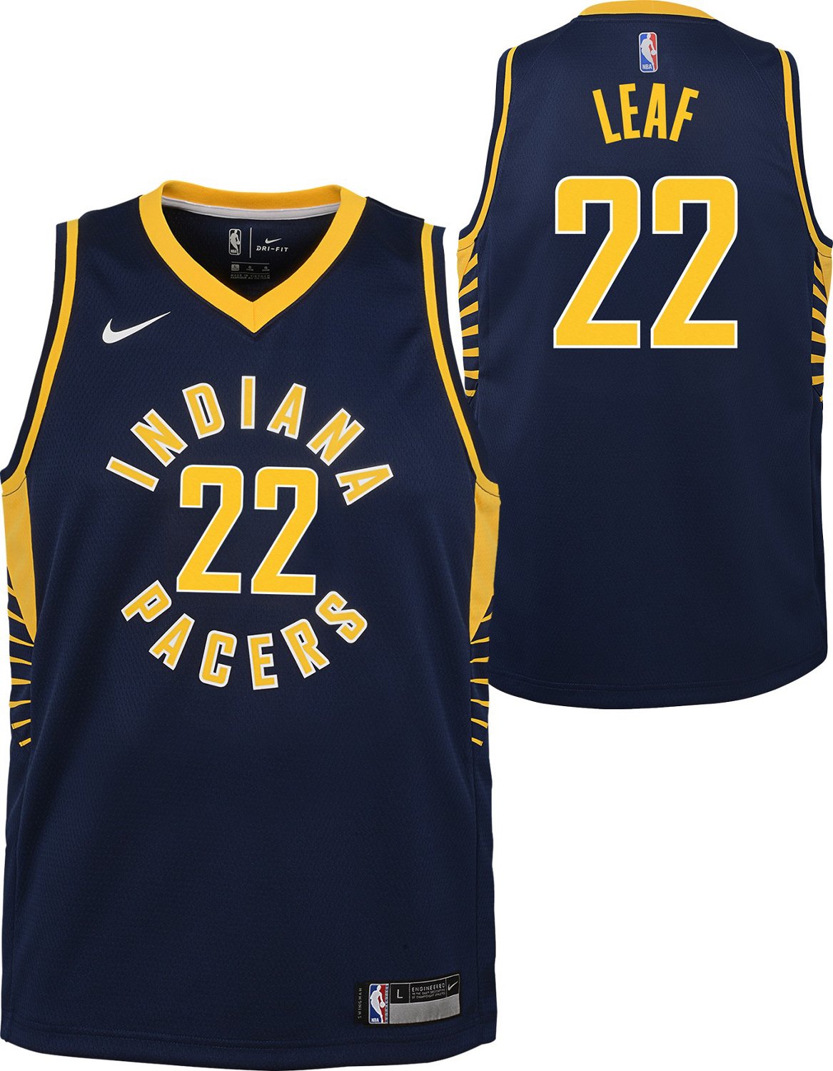 Nike Boys' Indiana Pacers Leaf Swingman Icon Jersey - vstockx