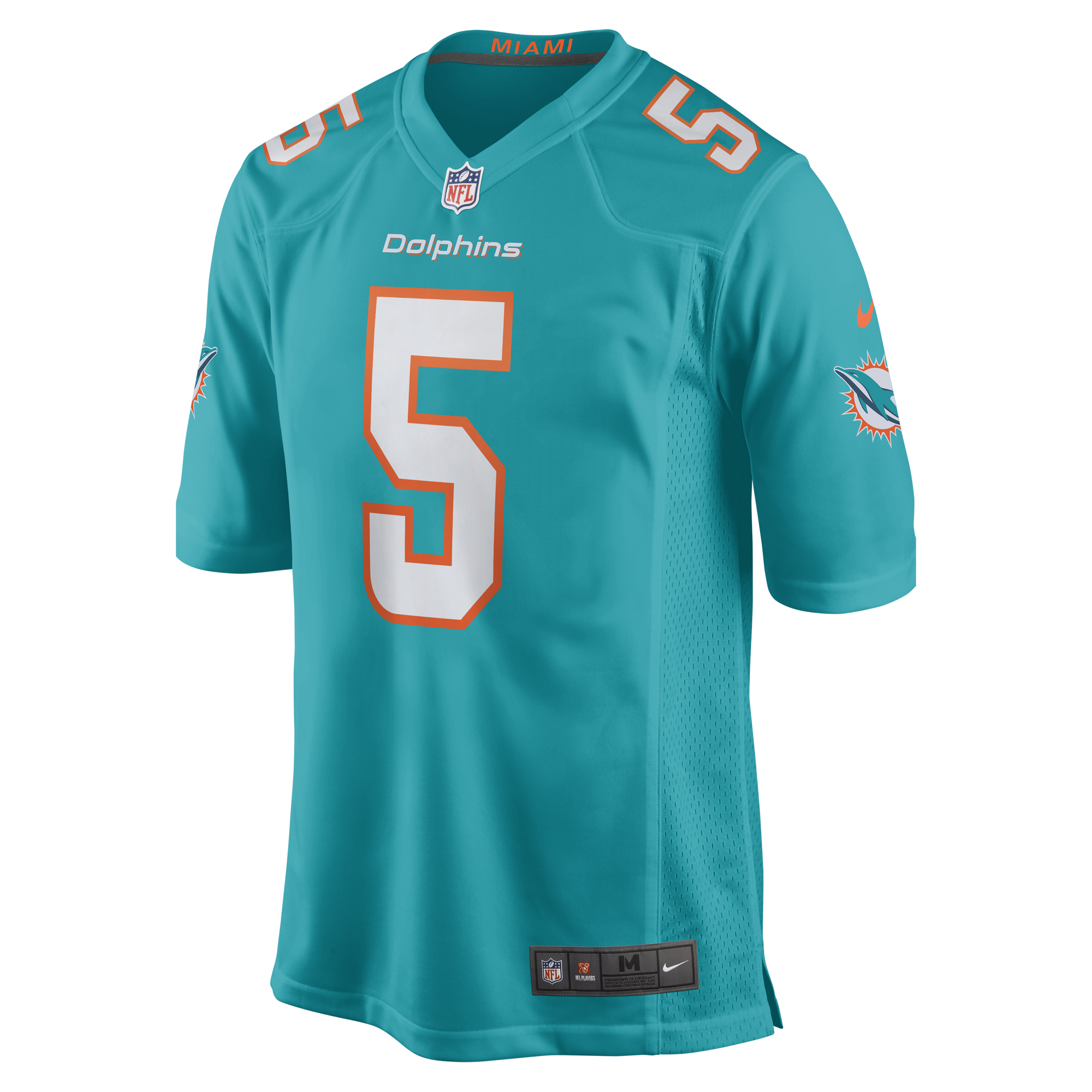 Jalen Ramsey Miami Dolphins Nike Team Color Game Jersey - Aqua - vstockx