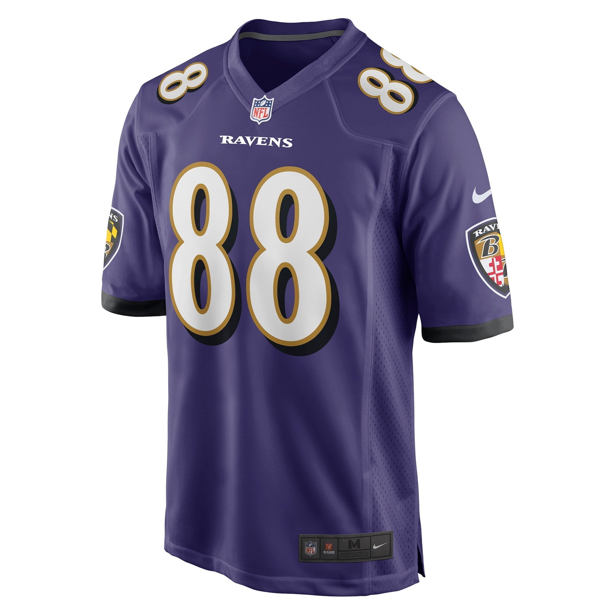Men's Nike Charlie Kolar Purple Baltimore Ravens Player Game Jersey - vstockx