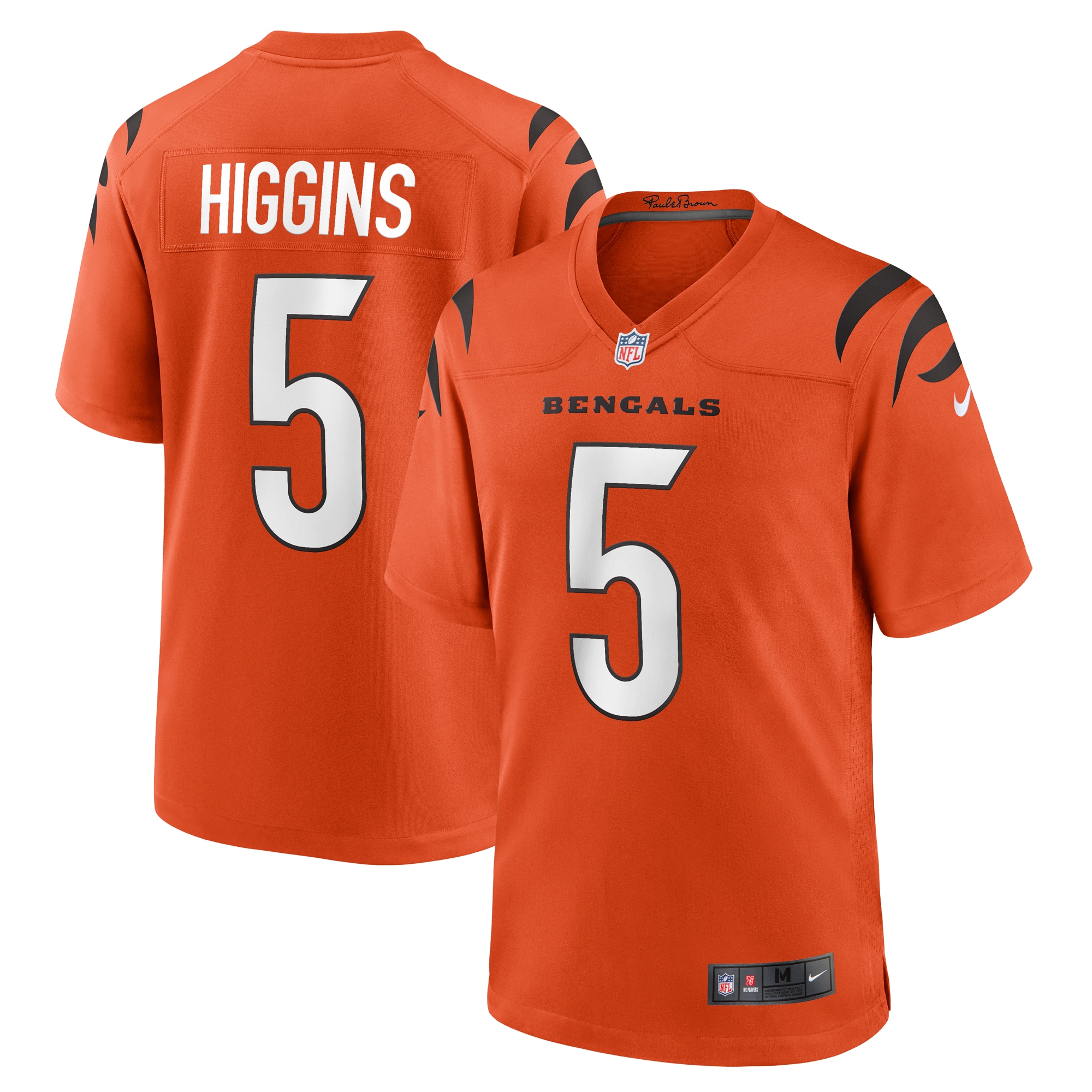 Tee Higgins Cincinnati Bengals Nike Alternate Game Player Jersey - Orange - vstockx