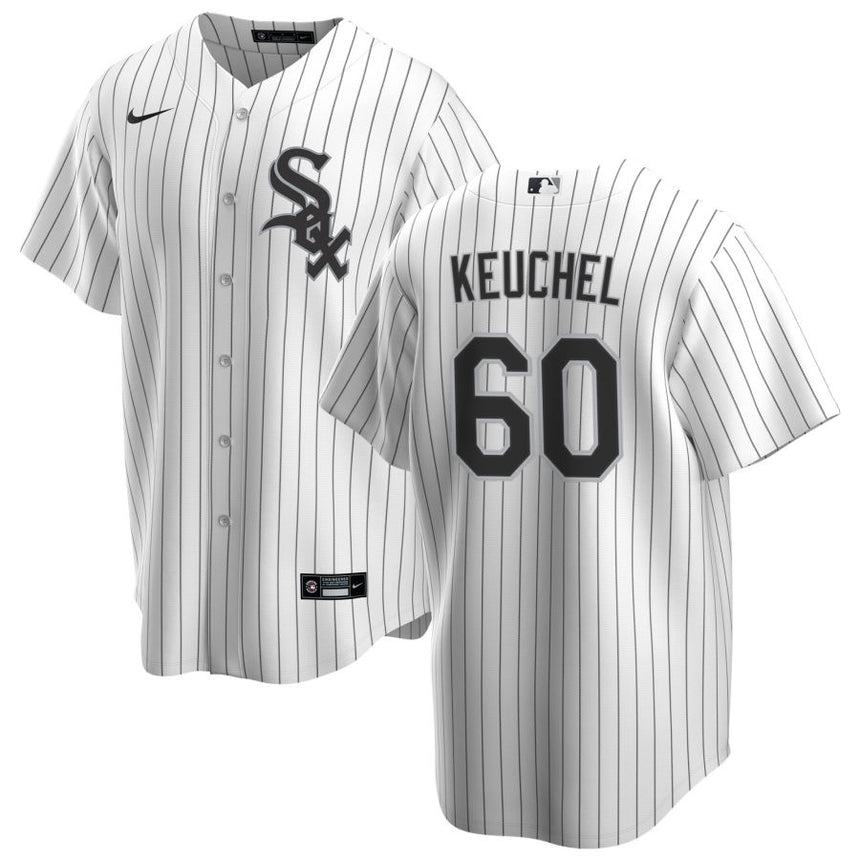 Men's Dallas Keuchel Chicago White Sox White Home Premium Stitch Replica Jersey - vstockx