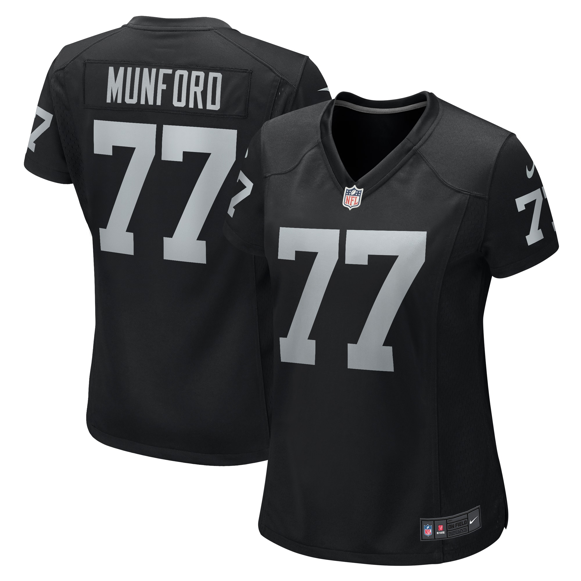 Thayer Munford Jr. Las Vegas Raiders Nike Women's Team Game Jersey - Black - vstockx