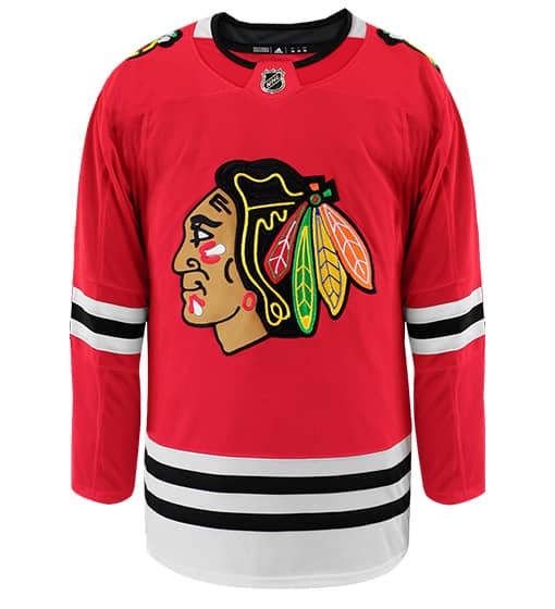 Customizable Chicago Blackhawks Adidas Primegreen Authentic NHL Hockey Jersey - vstockx
