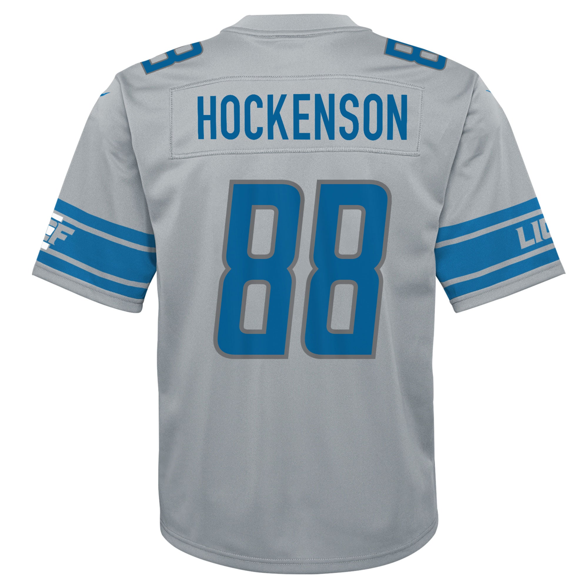 T.J. Hockenson Detroit Lions Nike Youth Inverted Game Jersey - Silver - vstockx