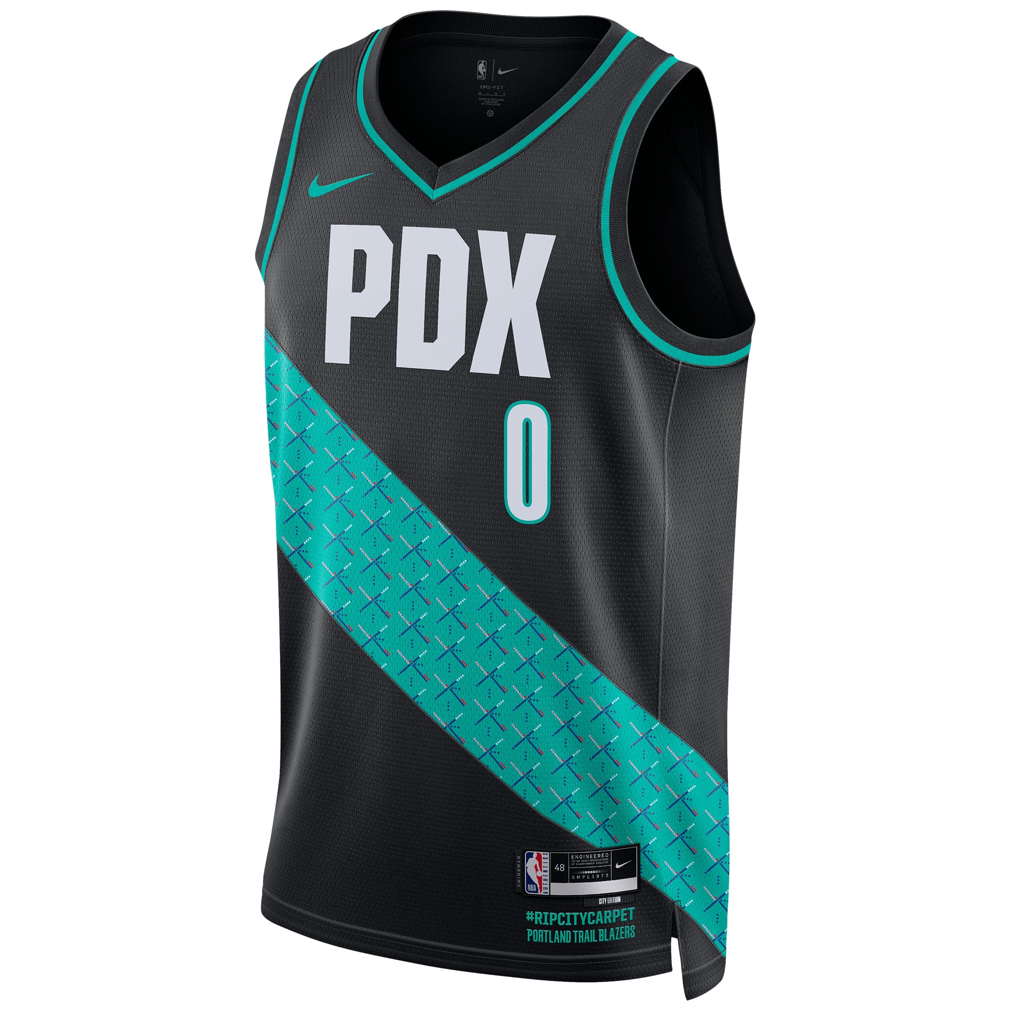 Damian Lillard Portland Trail Blazers Nike Unisex 2022/23 Swingman Jersey - City Edition - Black - vstockx