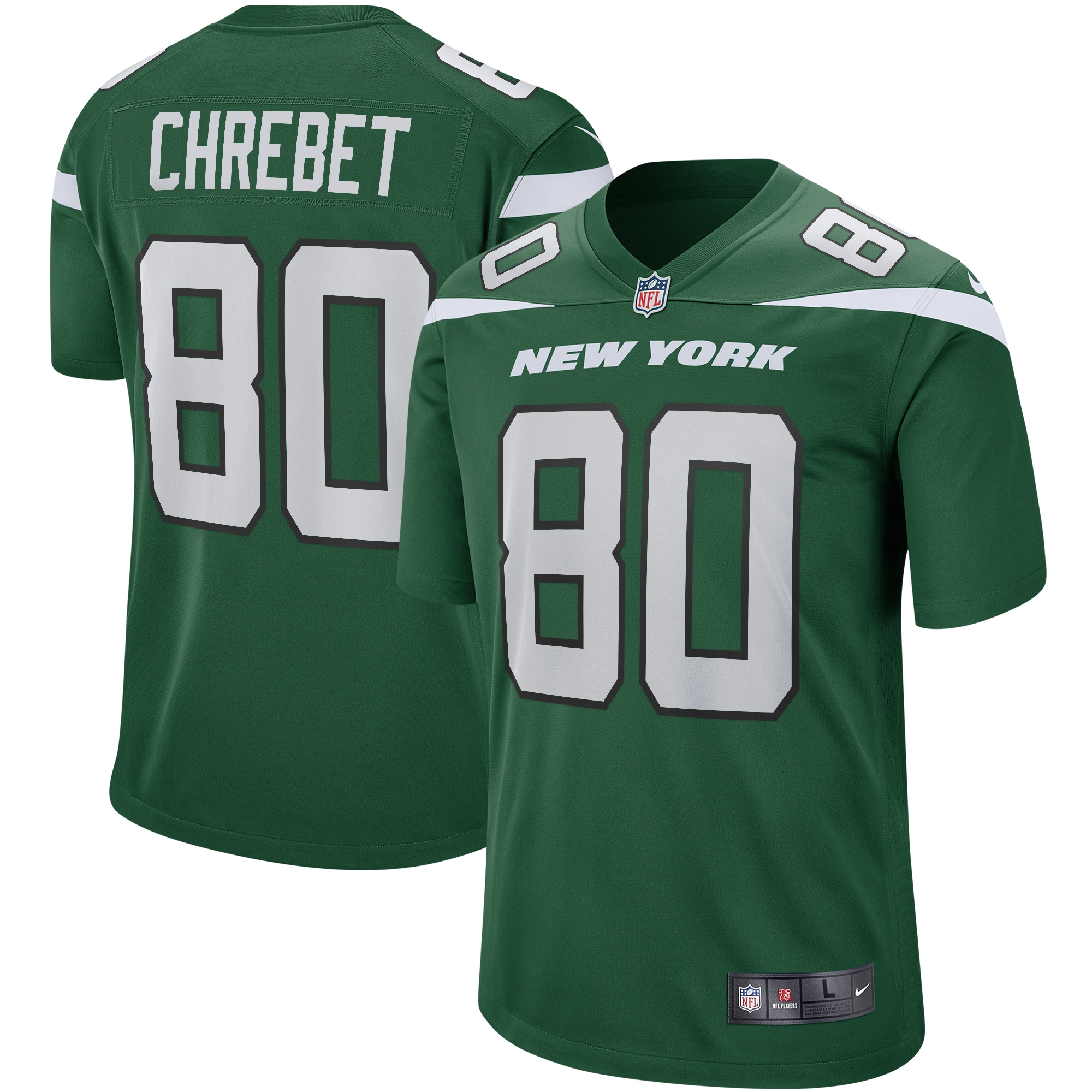Wayne Chrebet New York Jets Nike Game Retired Player Jersey - Gotham Green - vstockx