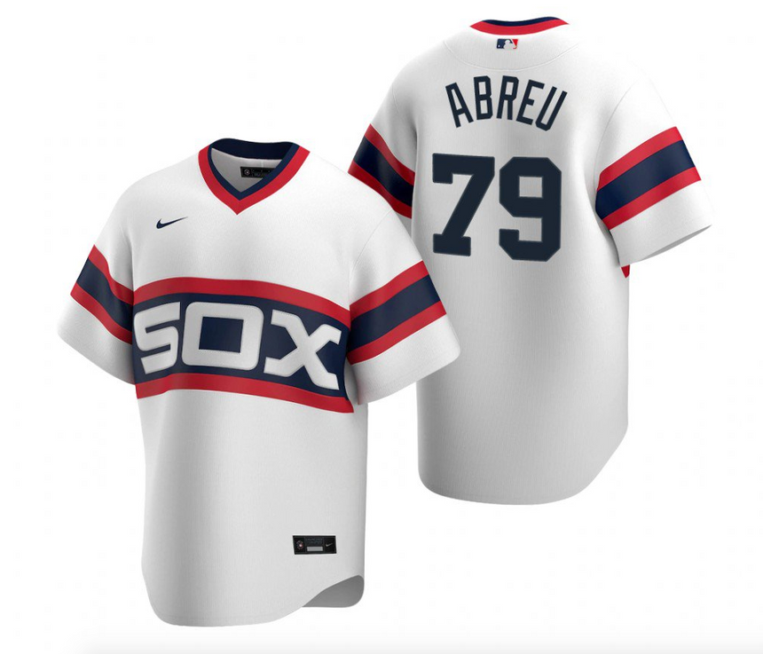 Men's Jose Abreu Chicago White Sox White Home Sunday Alternate Replica Premium Stitch Jersey - vstockx