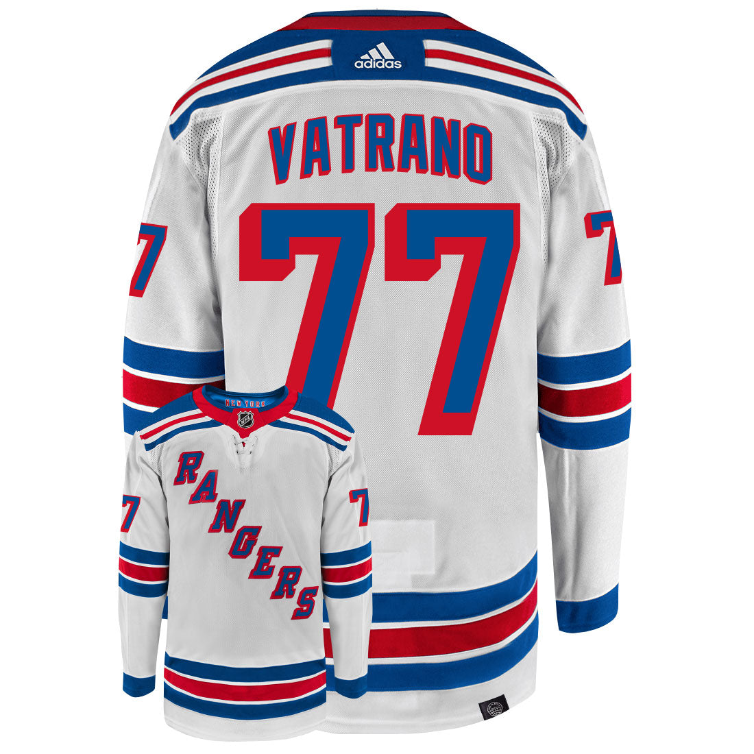 Frank Vatrano New York Rangers Adidas Primegreen Authentic NHL Hockey Jersey - vstockx