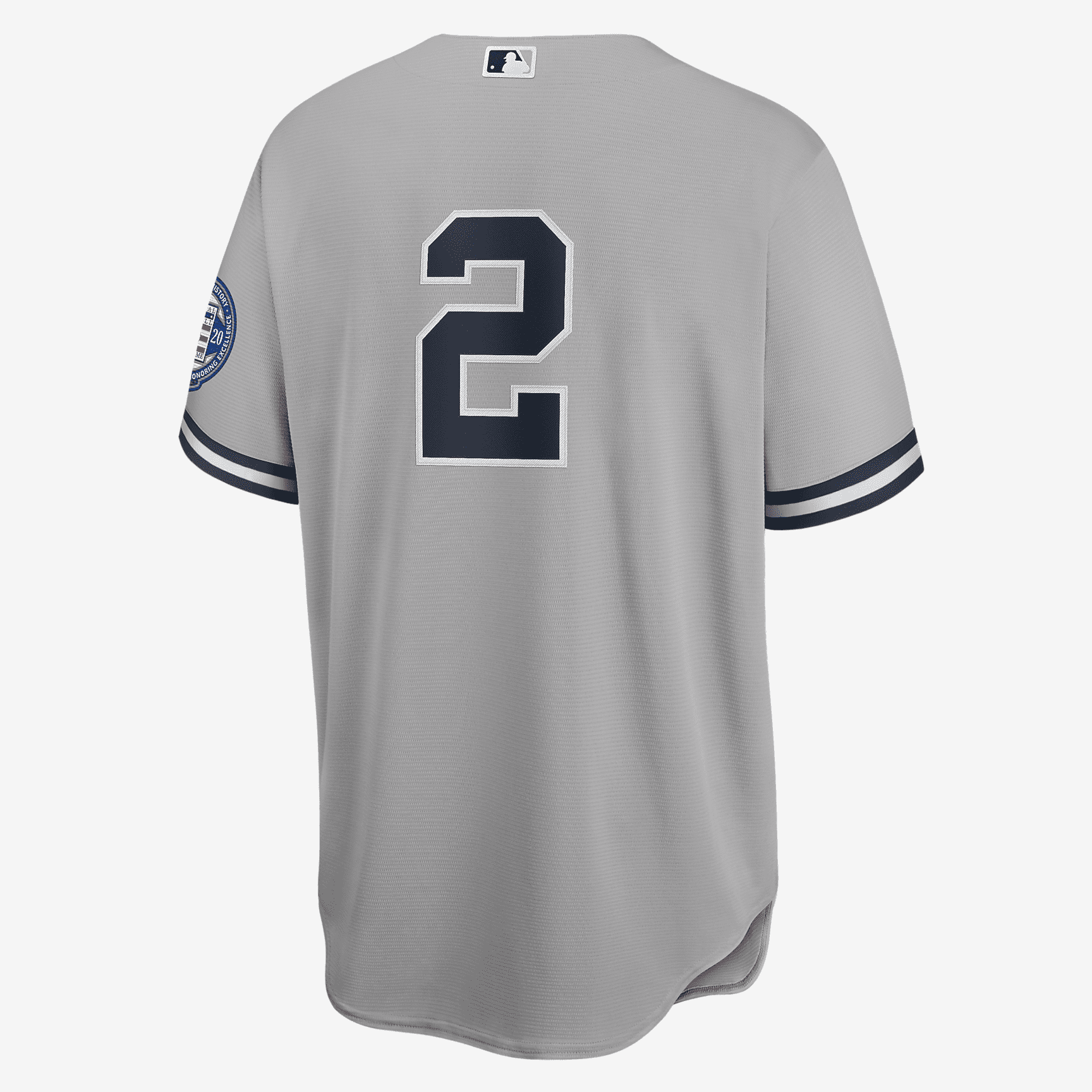 MLB New York Yankees 2020 Hall of Fame Induction (Derek Jeter). Men's Replica Baseball Jersey - Atmosphere Grey - vstockx