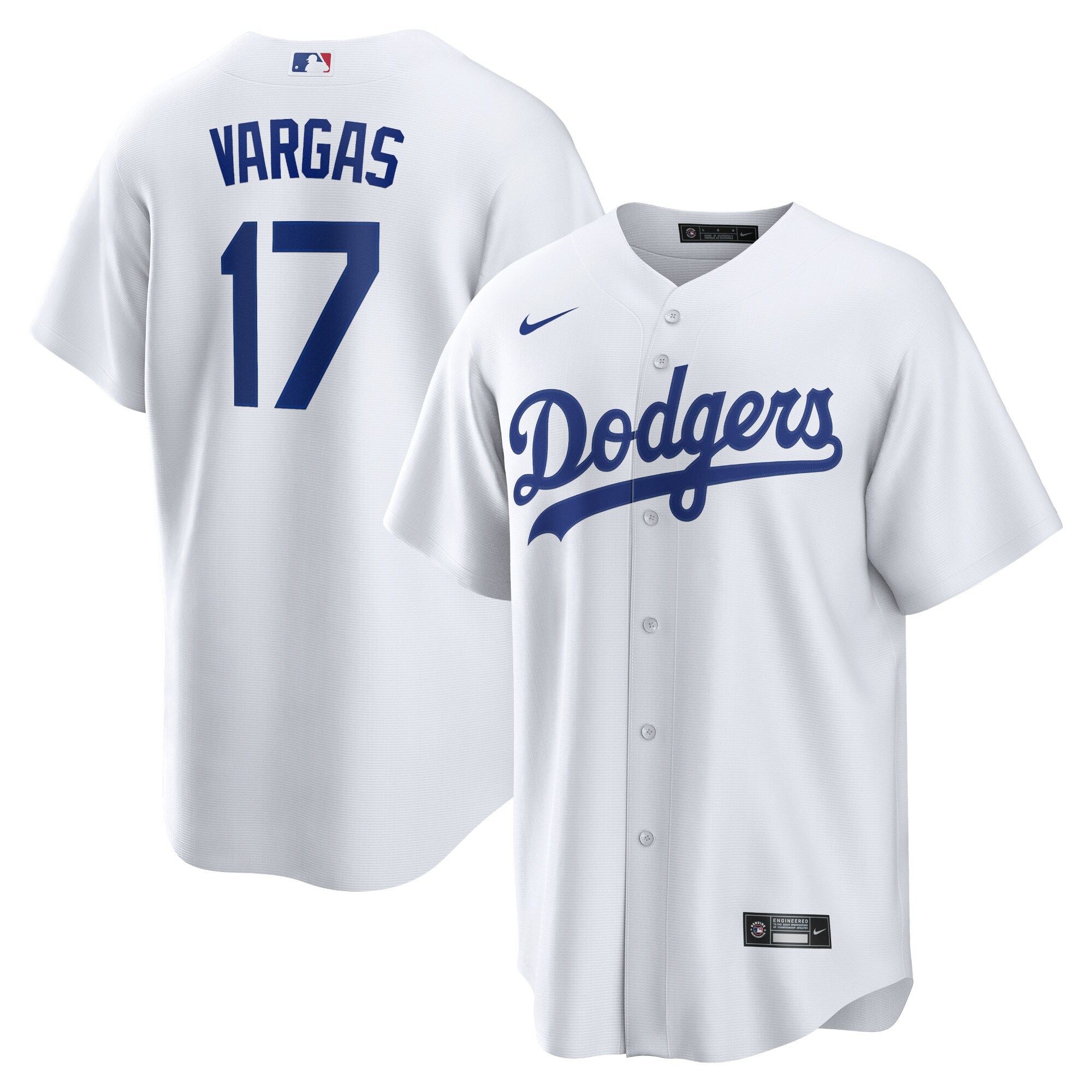 Miguel Vargas Los Angeles Dodgers Nike Replica Player Jersey - White - vstockx