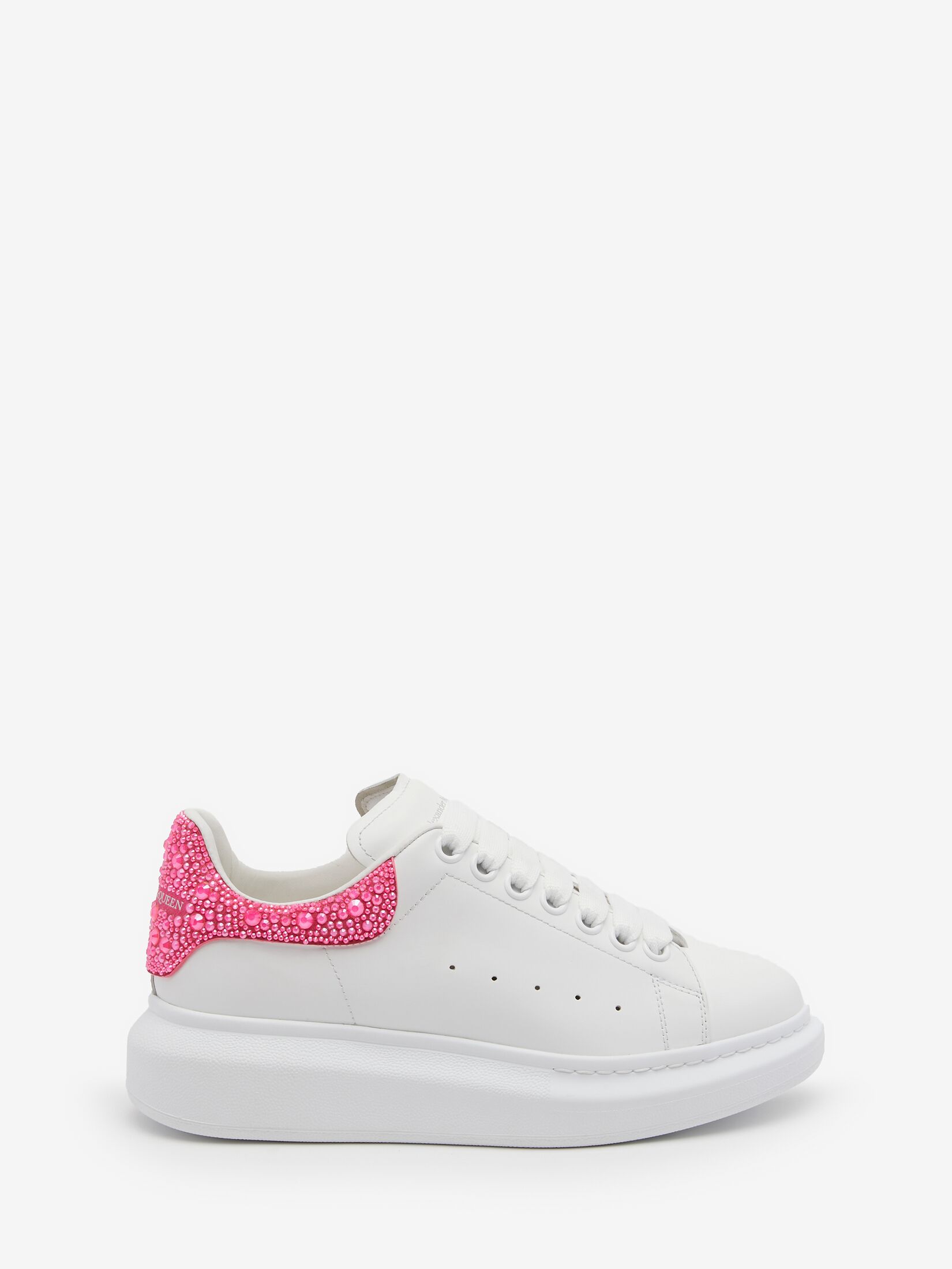 Alexander McQueen Oversized Sneaker in White/halo Pink - vstockx