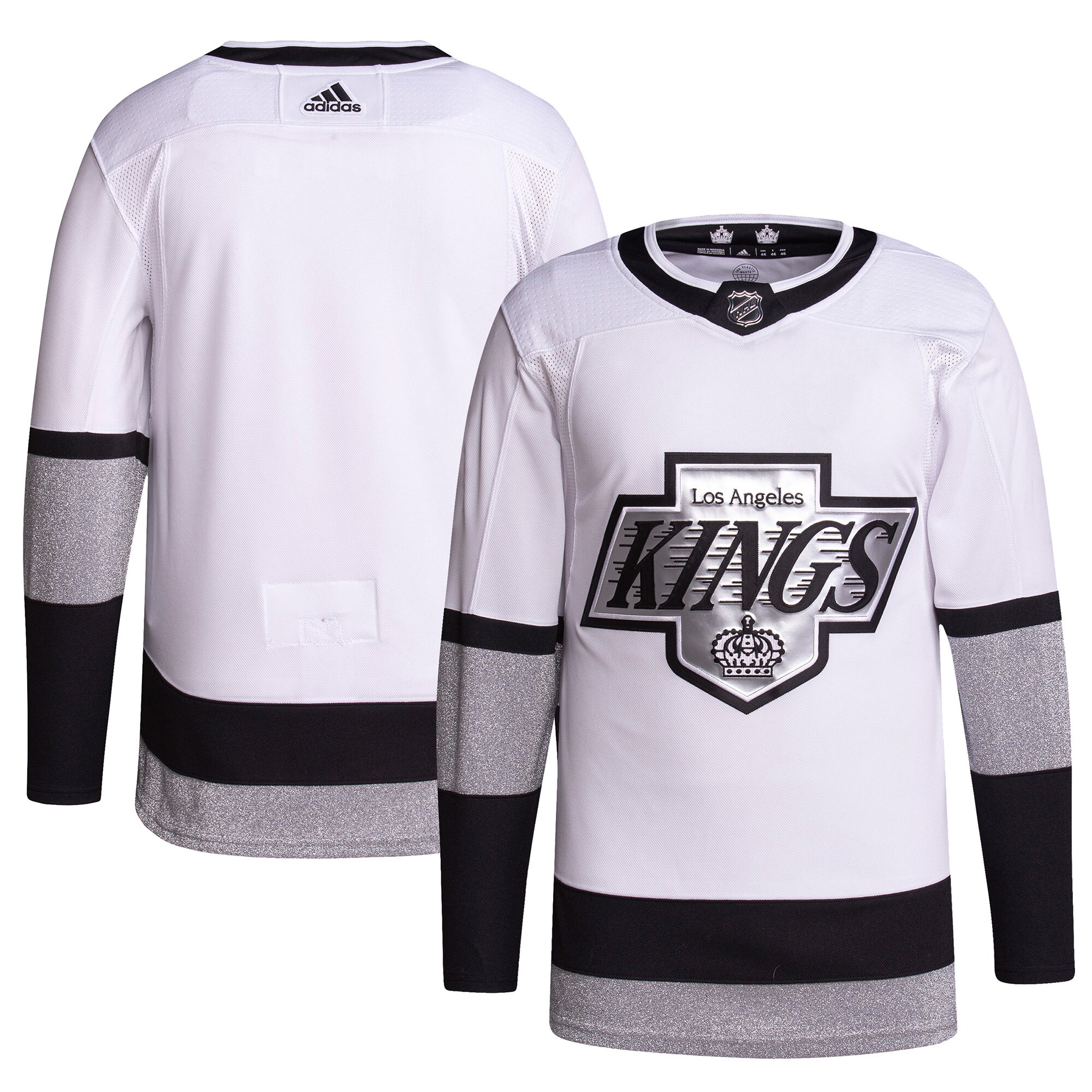 Los Angeles Kings adidas 2021/22 Alternate Primegreen Authentic Pro Jersey - White - vstockx