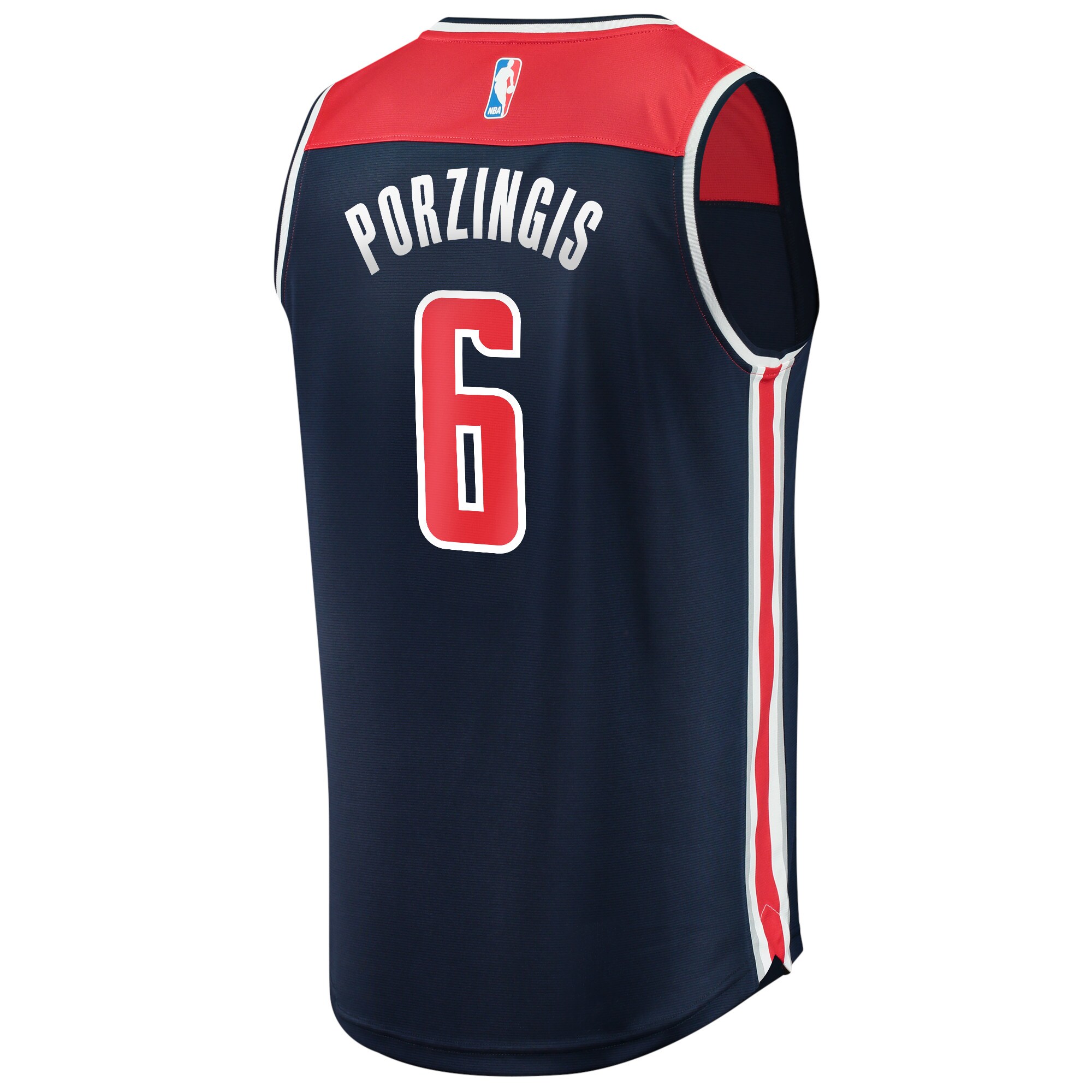 Kristaps Porzingis Washington Wizards Fanatics Branded Youth 2021/22 Fast Break Player Jersey Navy - Statement Edition - vstockx
