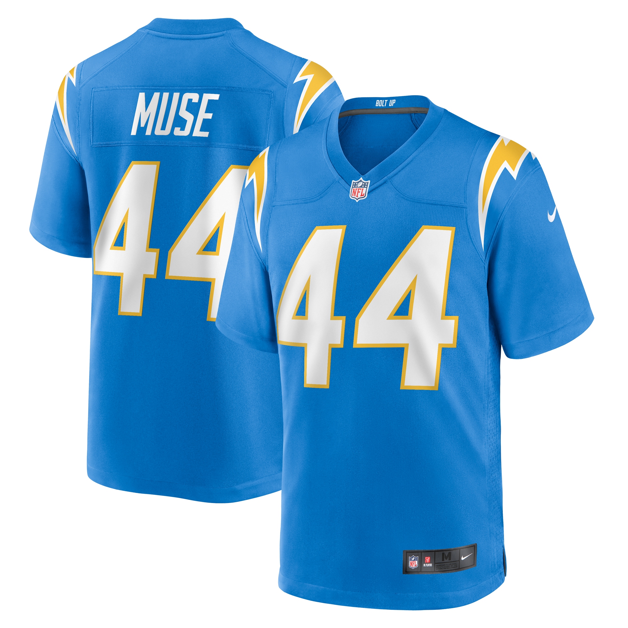 Tanner Muse Los Angeles Chargers Nike Team Game Jersey - Powder Blue - vstockx