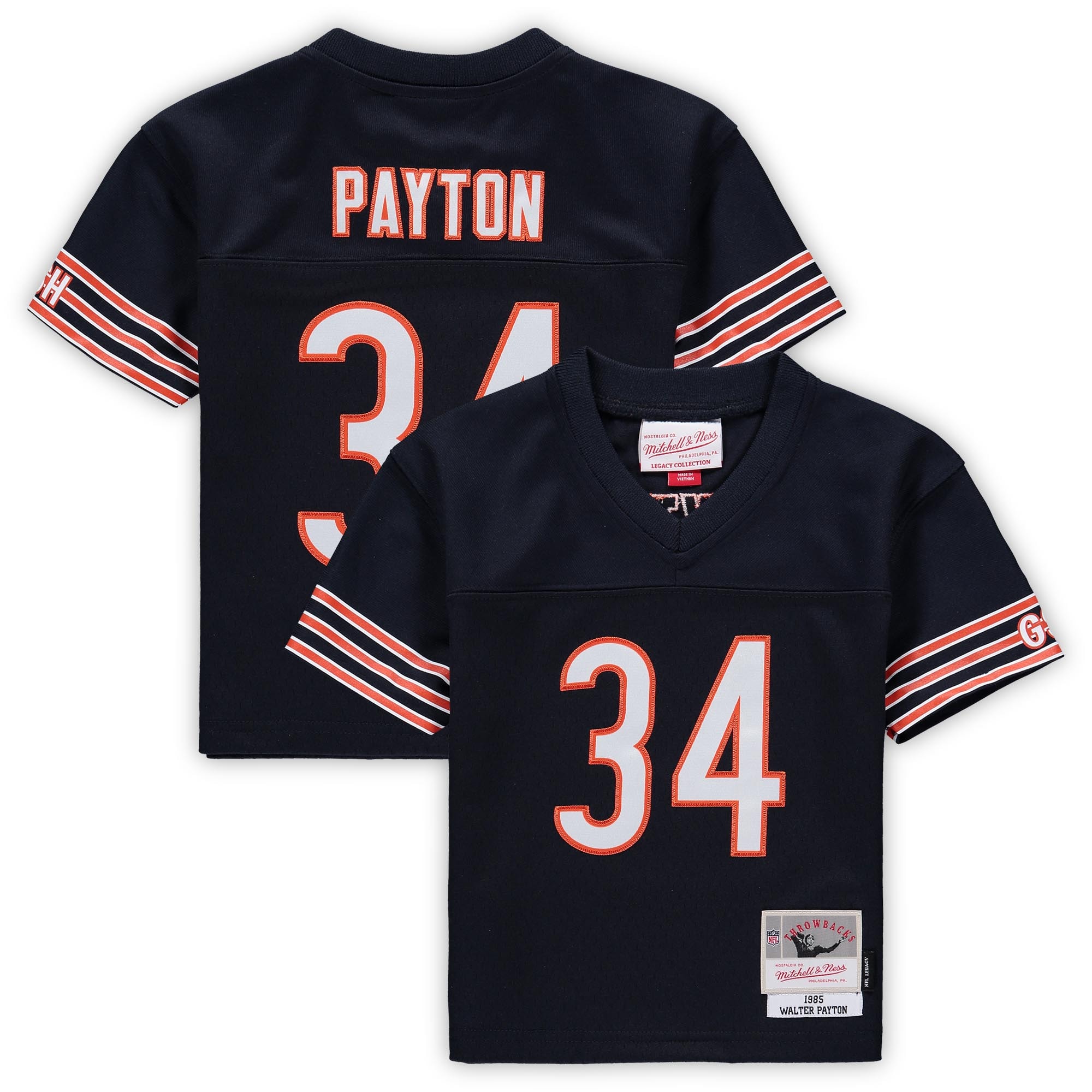 Walter Payton Chicago Bears Mitchell & Ness Toddler 1985 Retired Legacy Jersey - Navy - vstockx