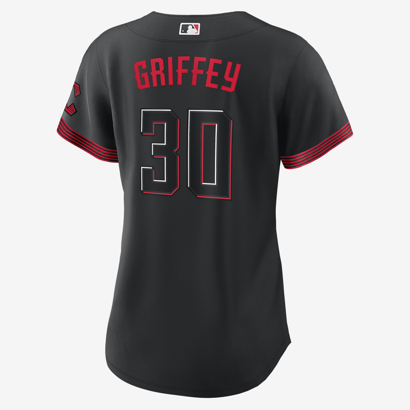 MLB Cincinnati Reds City Connect (Ken Griffey Jr.) Women's Replica Baseball Jersey - Black - vstockx