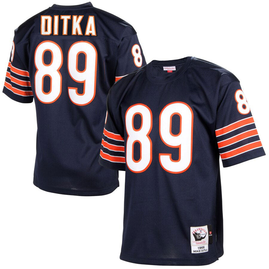 Mike Ditka Chicago Bears Men's Navy Mitchell & Ness Stitched Jersey - vstockx