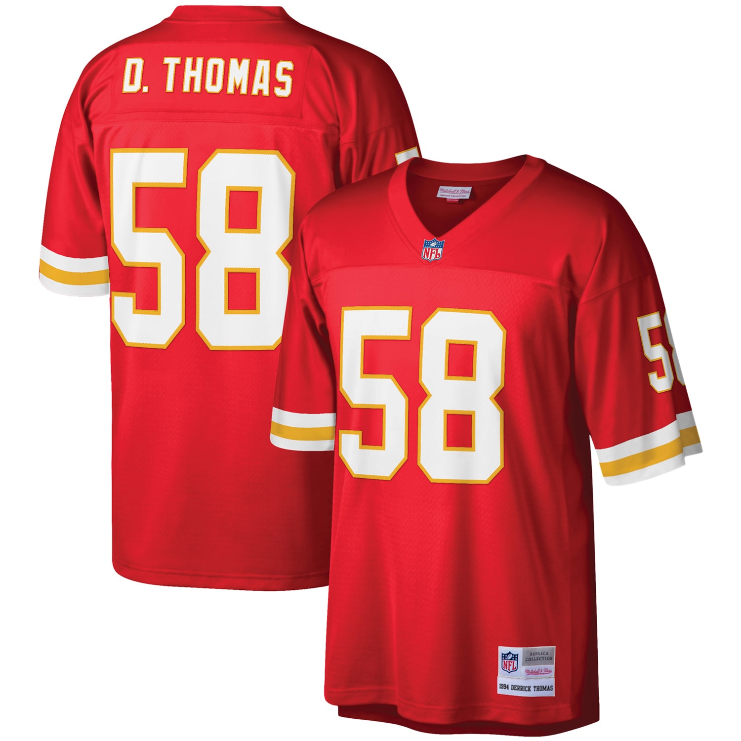 Derrick Thomas Kansas City Chiefs Mitchell & Ness Legacy Replica Jersey - Red - vstockx