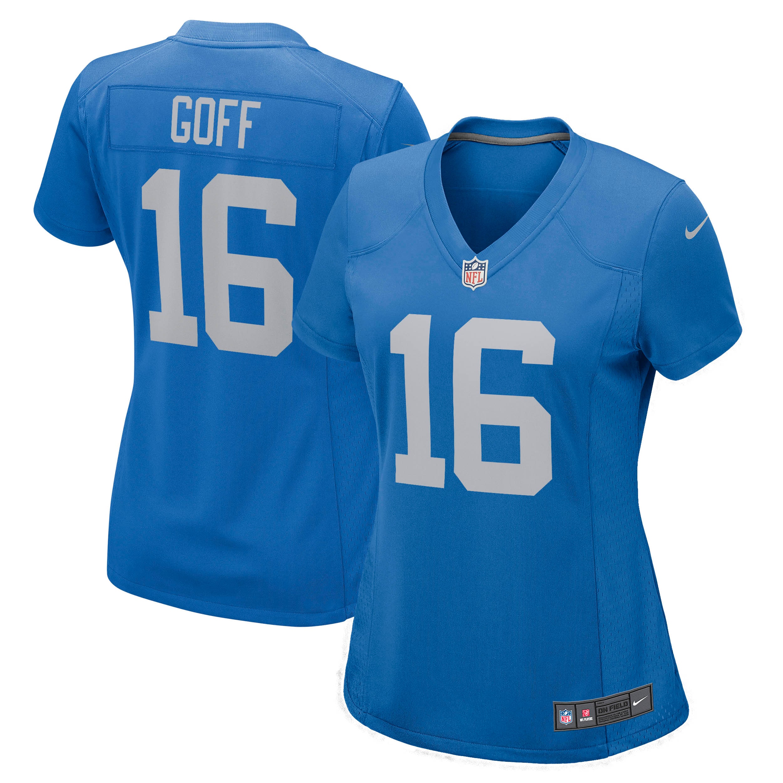 Jared Goff Detroit Lions Nike Women's Game Player Jersey - Blue - vstockx