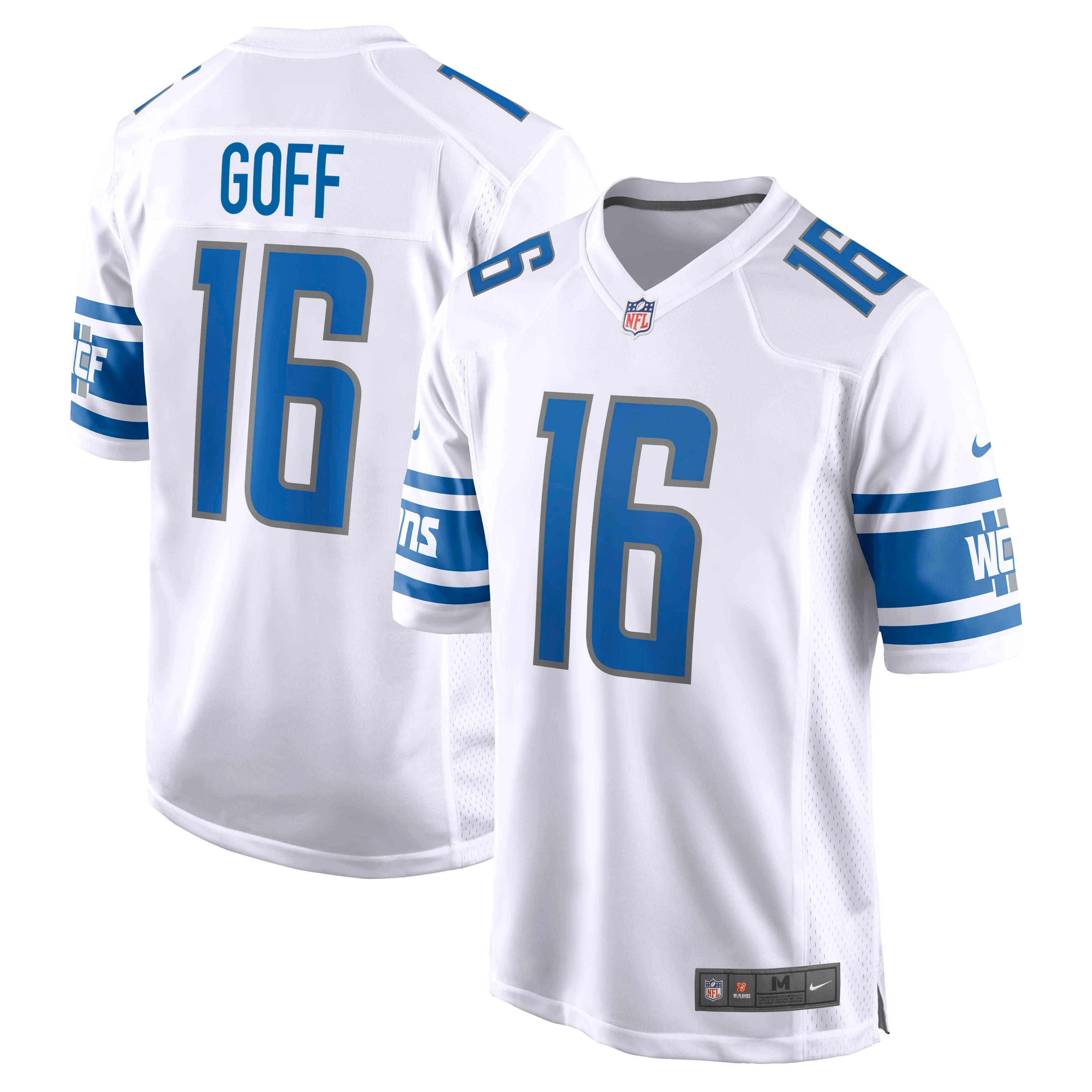 Jared Goff Detroit Lions Nike Game Jersey - White - vstockx
