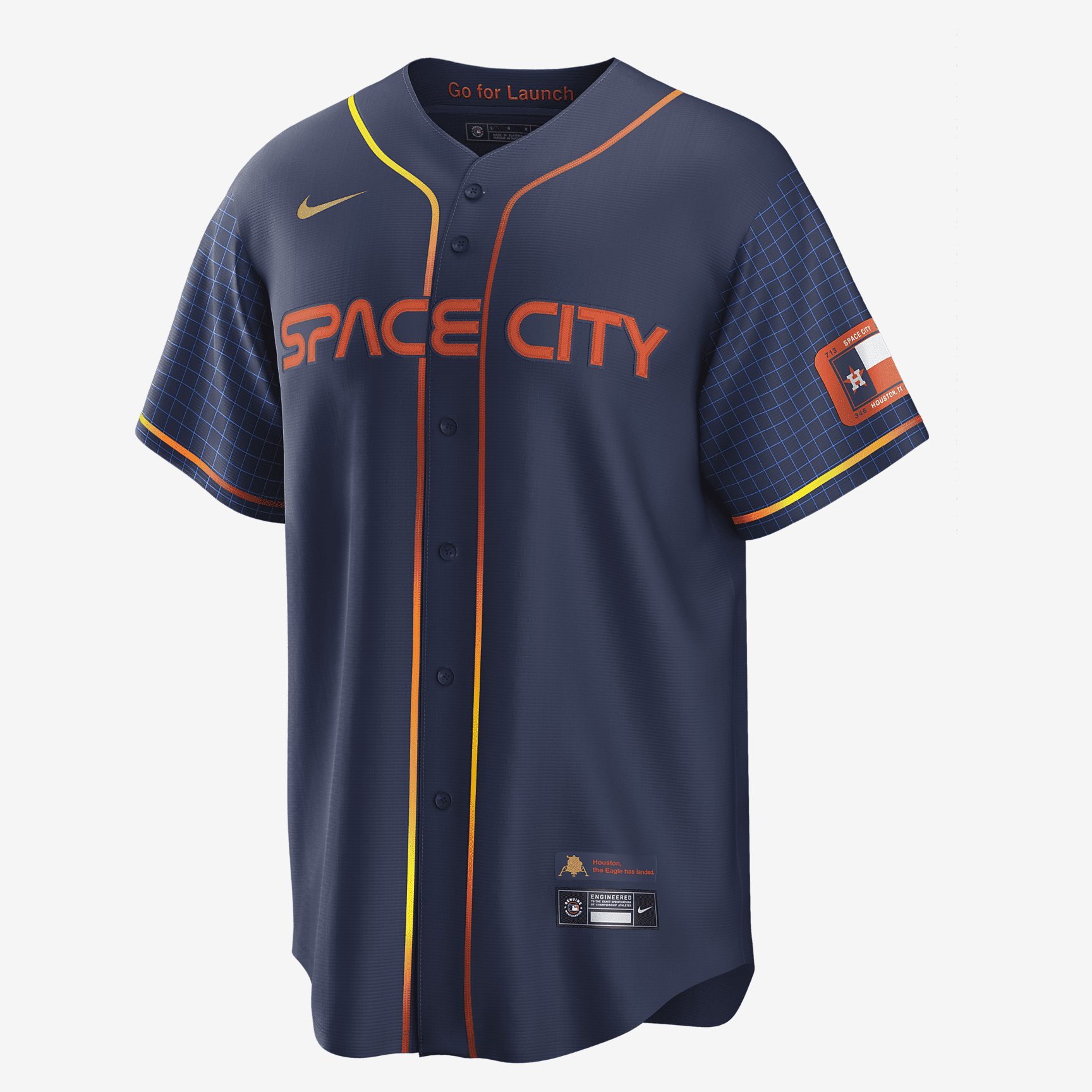 MLB Houston Astros City Connect Men's Replica Baseball Jersey - Navy/Navy - vstockx
