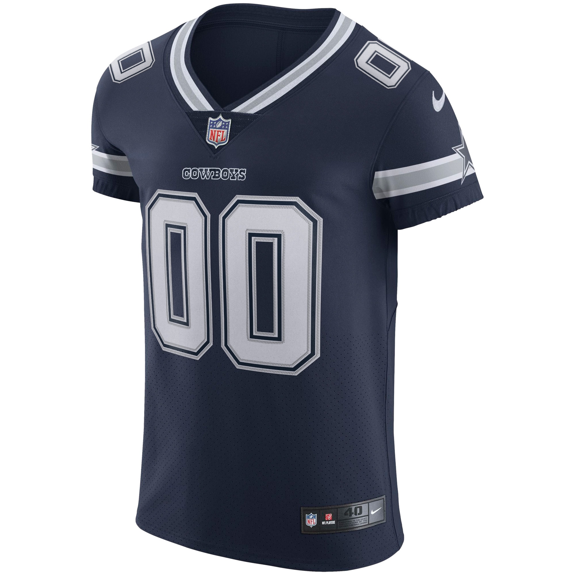 Dallas Cowboys Nike Vapor Elite Custom Jersey - Navy - vstockx
