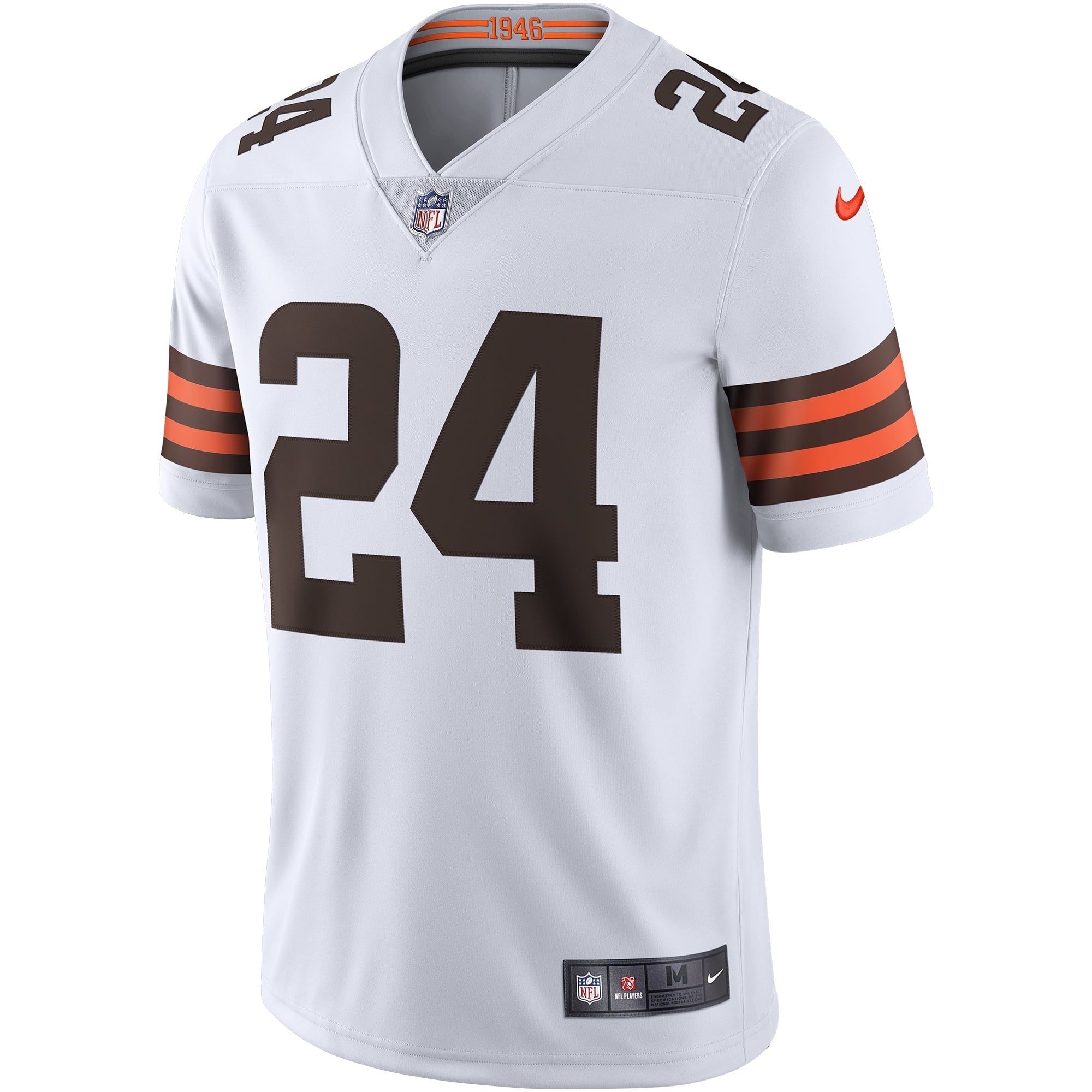 Men's Nike Nick Chubb White Cleveland Browns Vapor Limited Jersey - vstockx