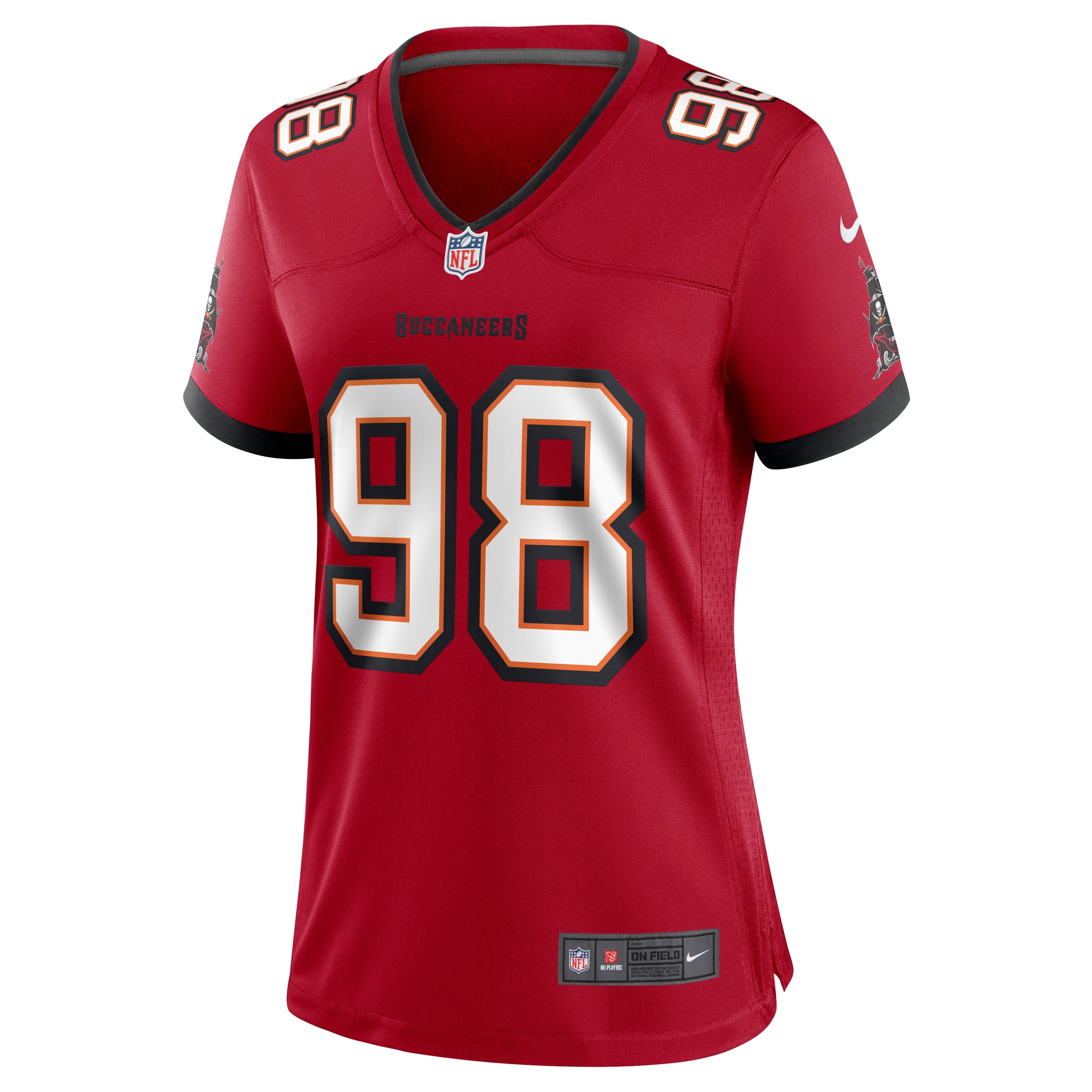 Women's Nike Anthony Nelson Red Tampa Bay Buccaneers Game Jersey - vstockx