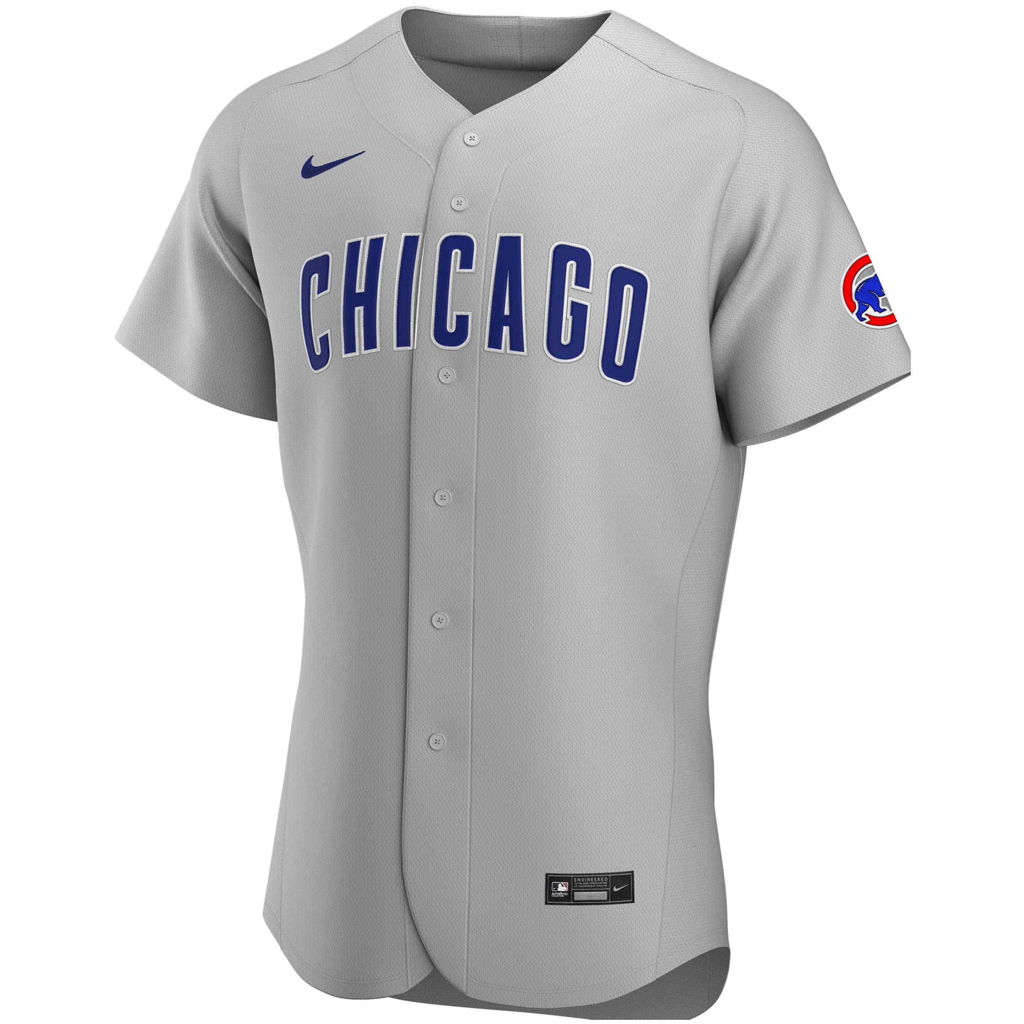 Chicago Cubs Nike Road Authentic Team Jersey - Gray - vstockx