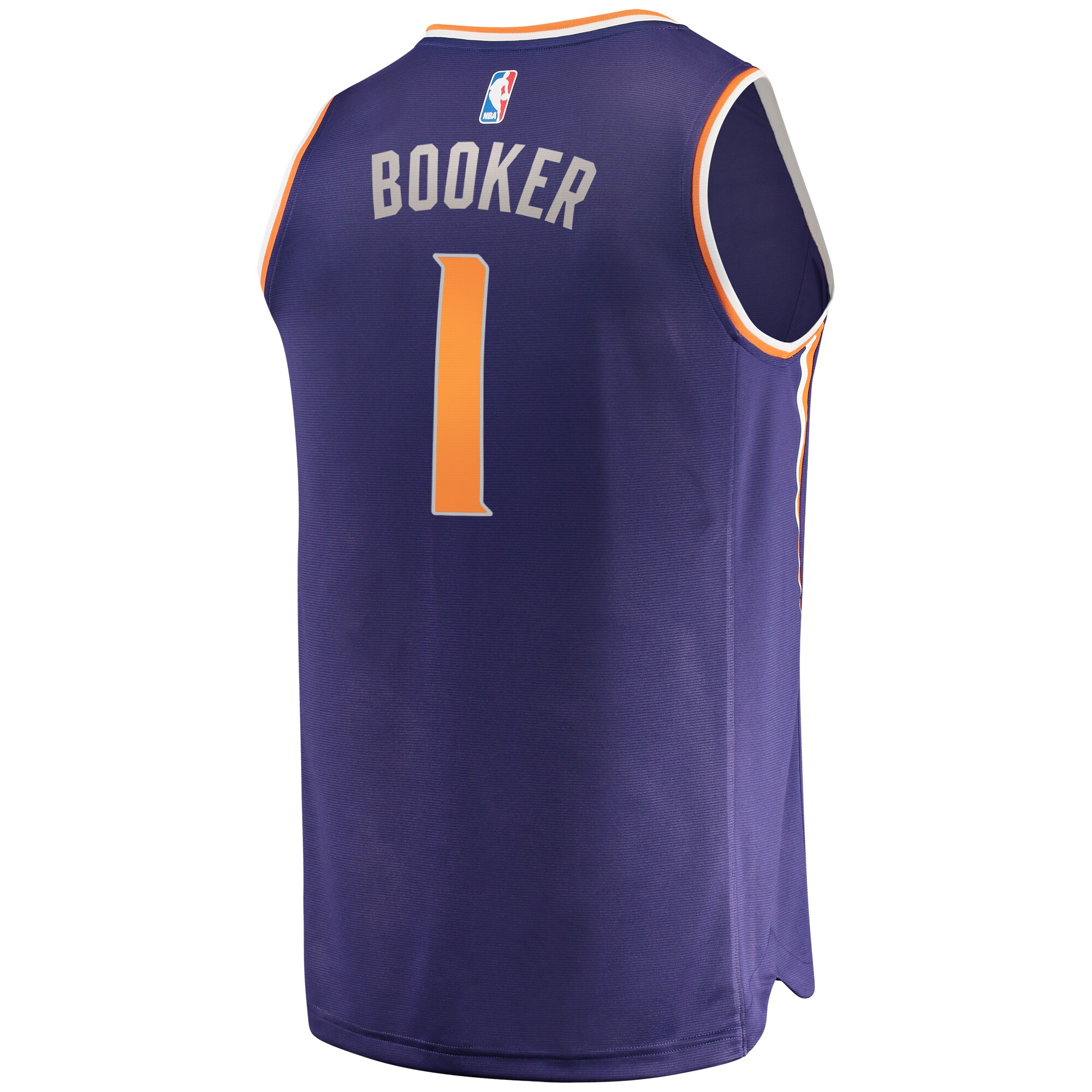 Devin Booker Phoenix Suns Fanatics Branded Fast Break Replica Player Jersey - Icon Edition - Purple - vstockx
