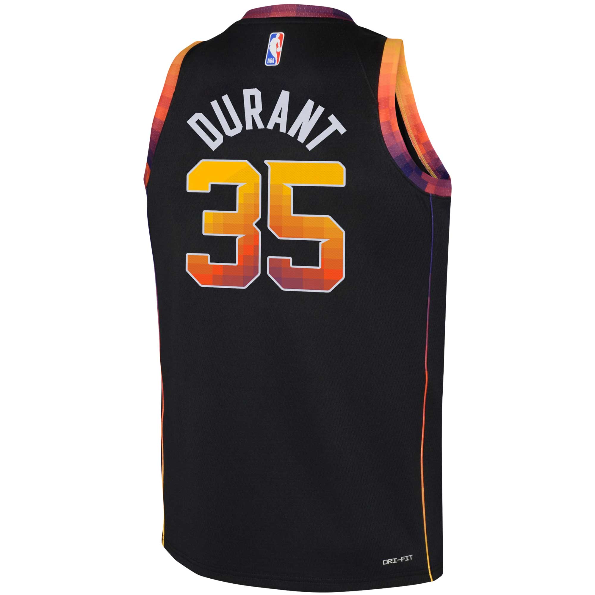 Kevin Durant Phoenix Suns Jordans Brand Youth 2022/23 Swingman Jersey - Statement Edition - Black - vstockx