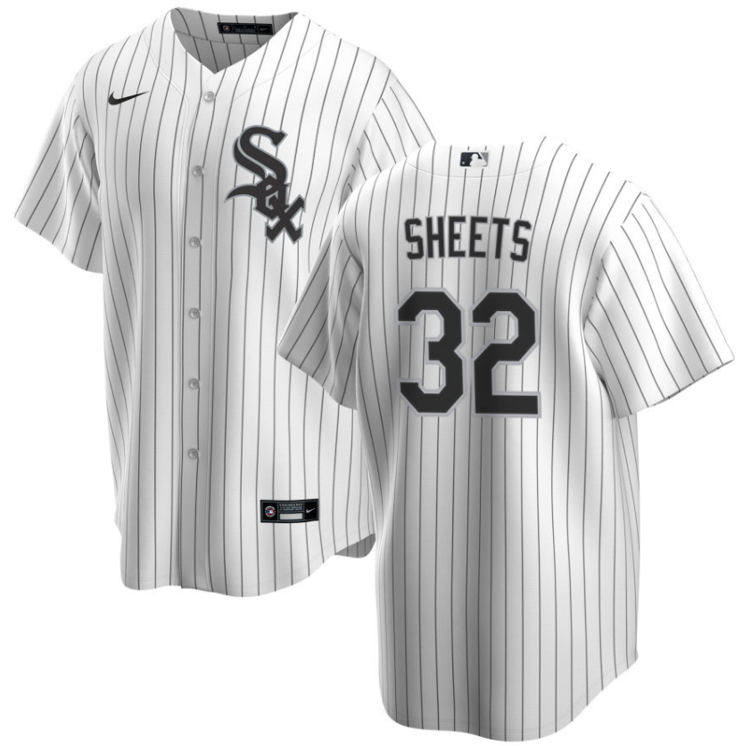 Men's Gavin Sheets Chicago White Sox Home White Premium Stitch Replica Jersey - vstockx