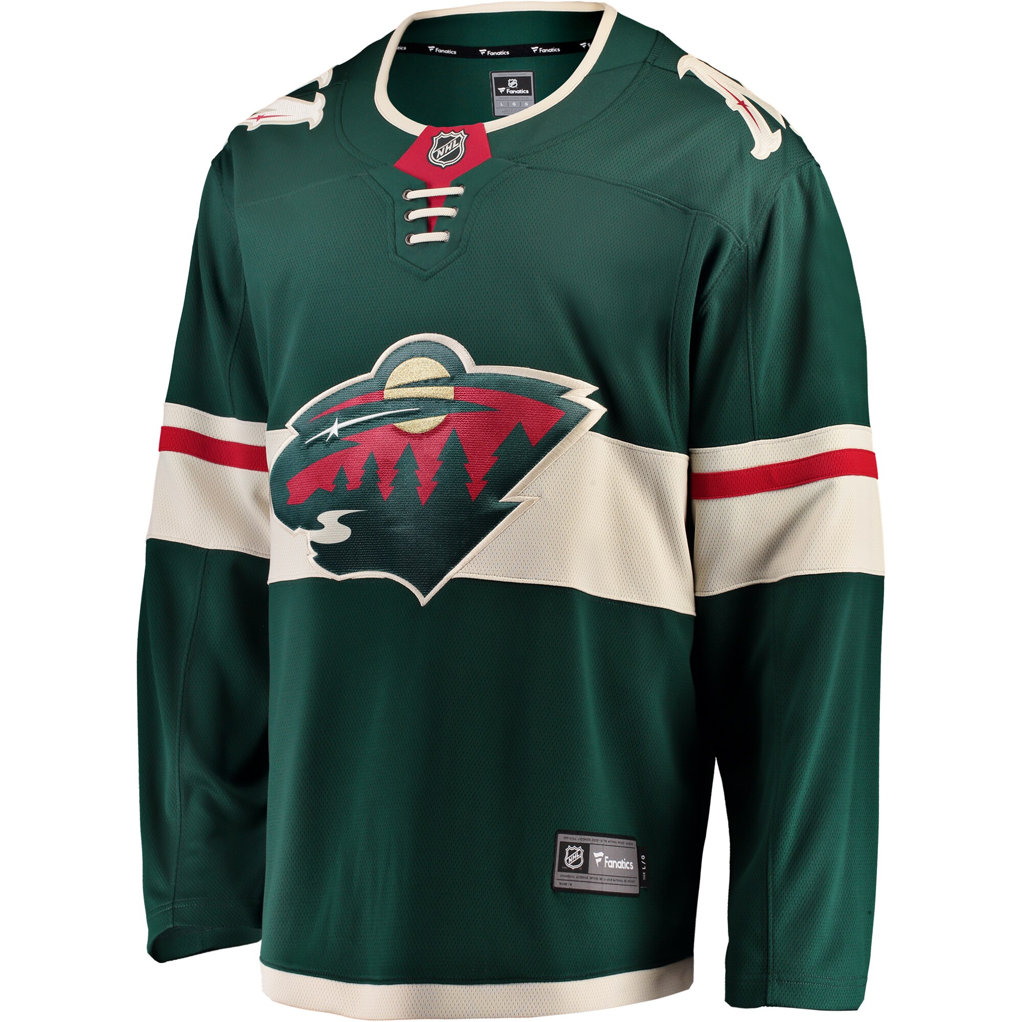 Minnesota Wild Fanatics Branded Breakaway Home Jersey - Green - vstockx