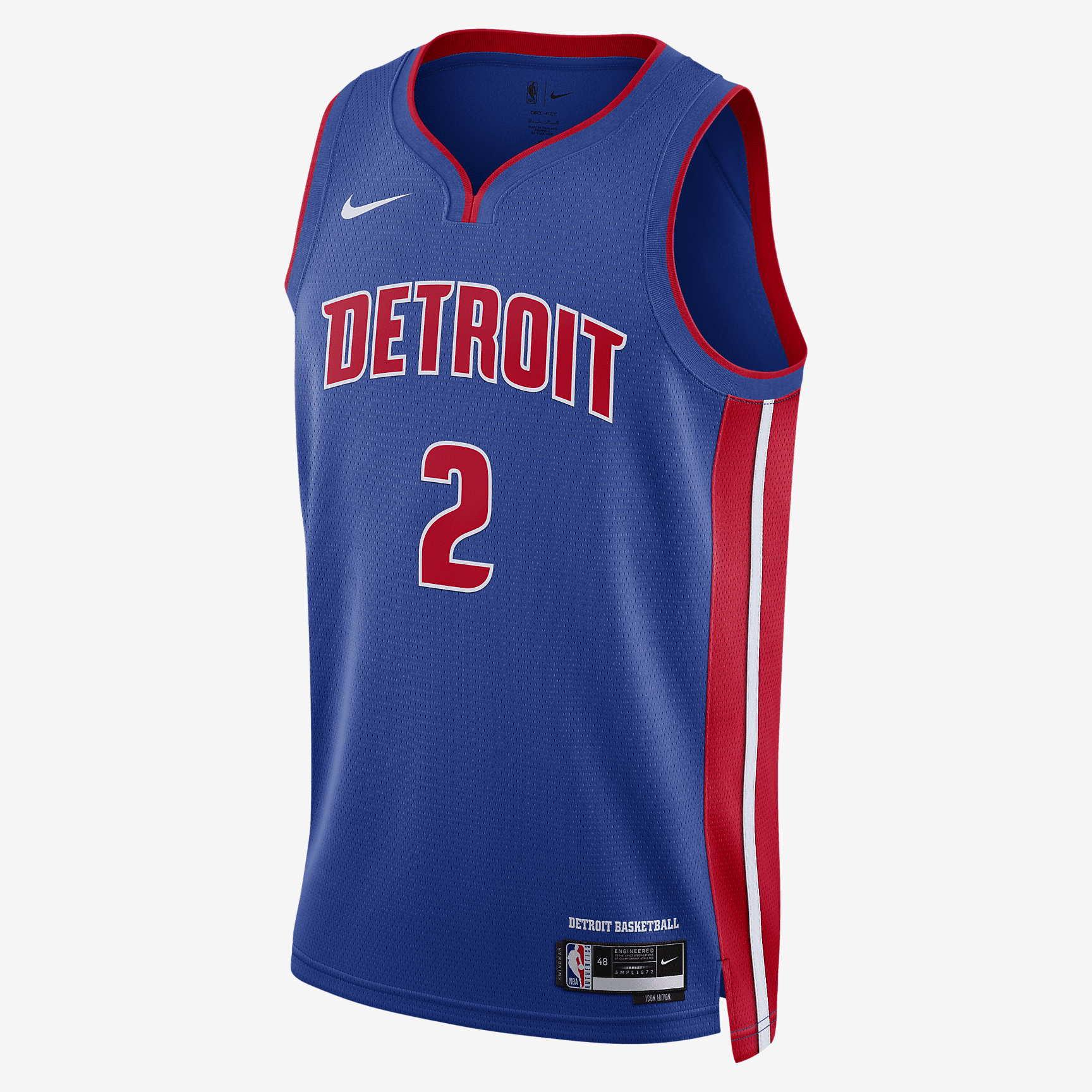 Detroit Pistons Icon Edition 2022/23 Nike Dri-FIT NBA Swingman Jersey - Rush Blue - vstockx